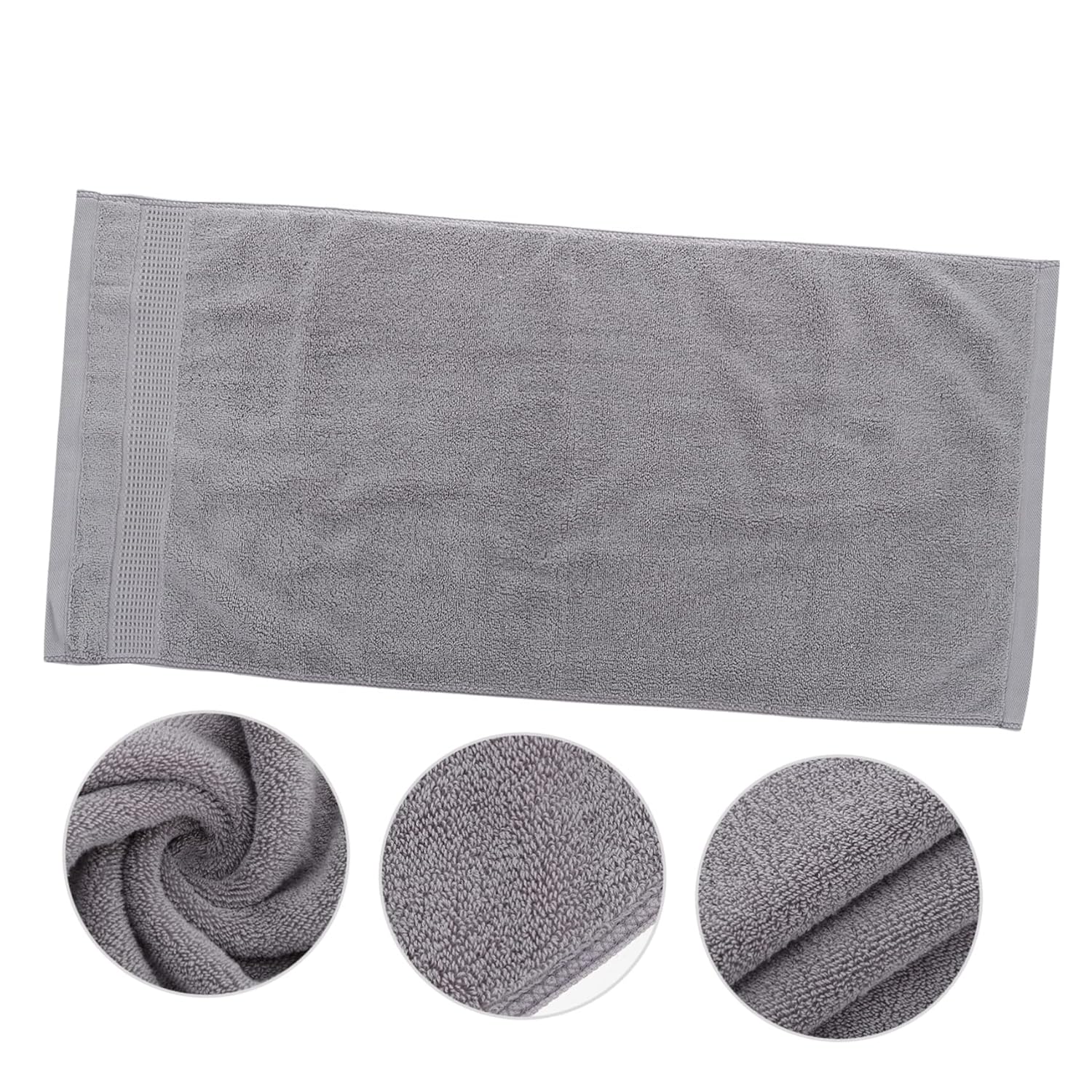 WOONEKY Thick Cotton Washcloth Quick Dry for Bathing Fitness Camping