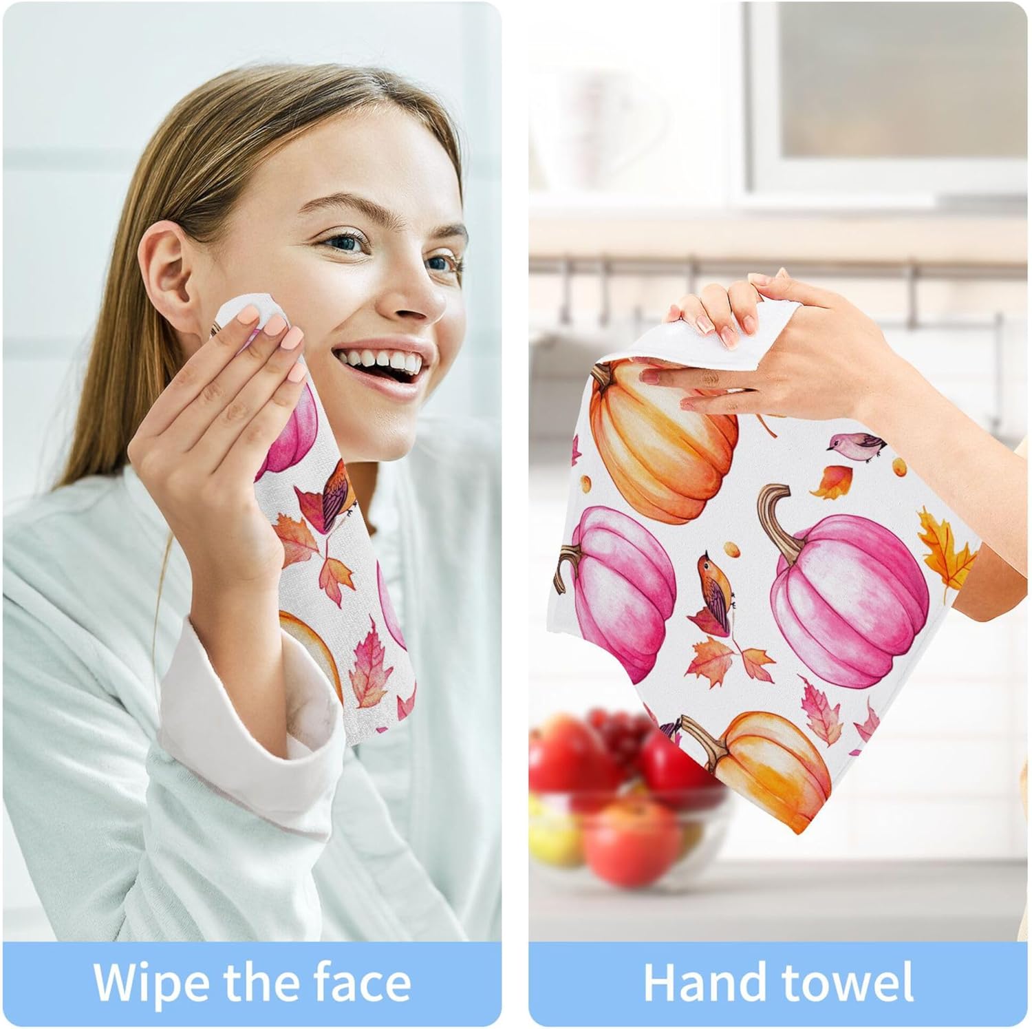 Xigua Pumpkins Washcloth Set
