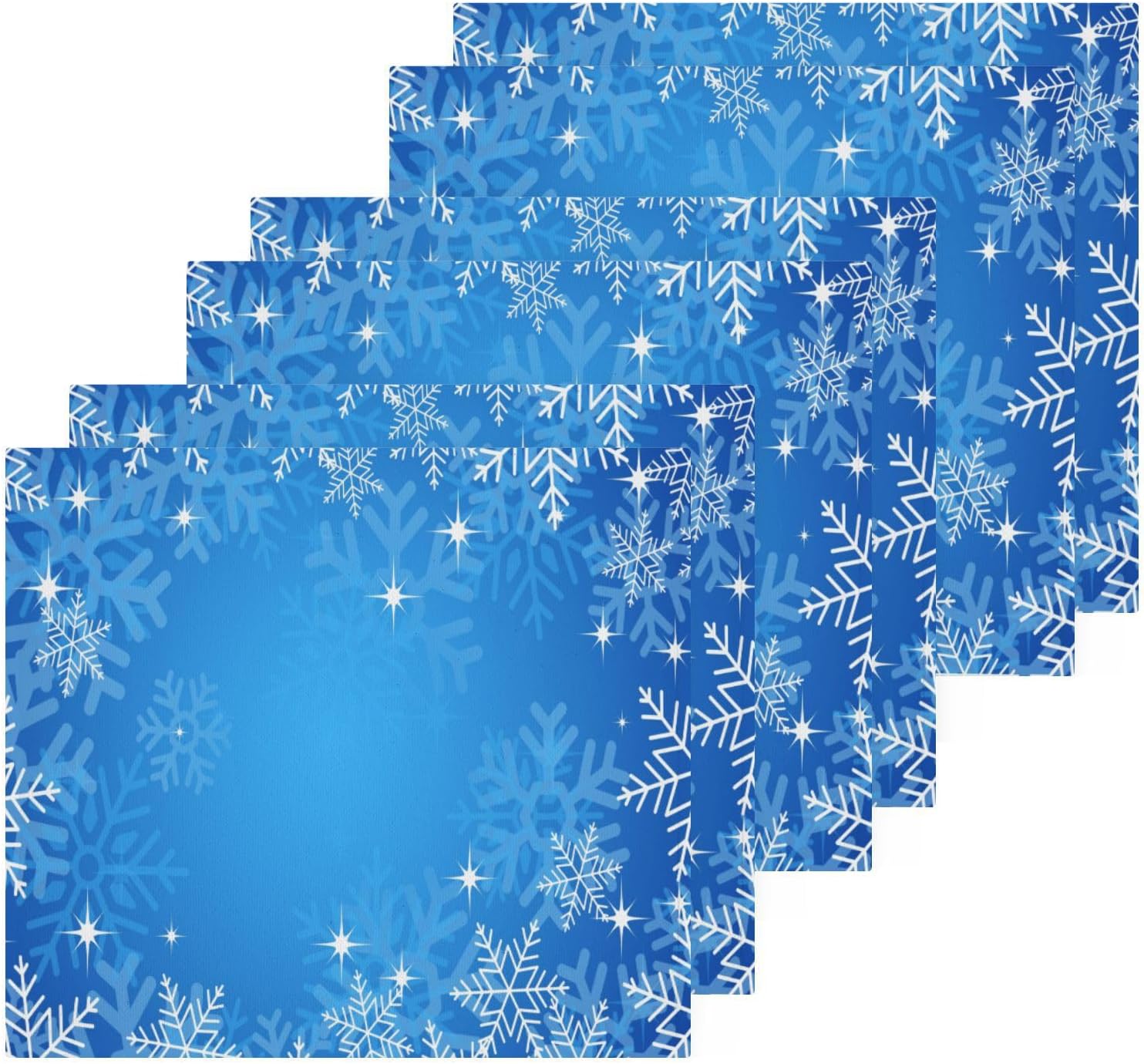 Perfect 1212 Washcloth Set with Snowflake Design