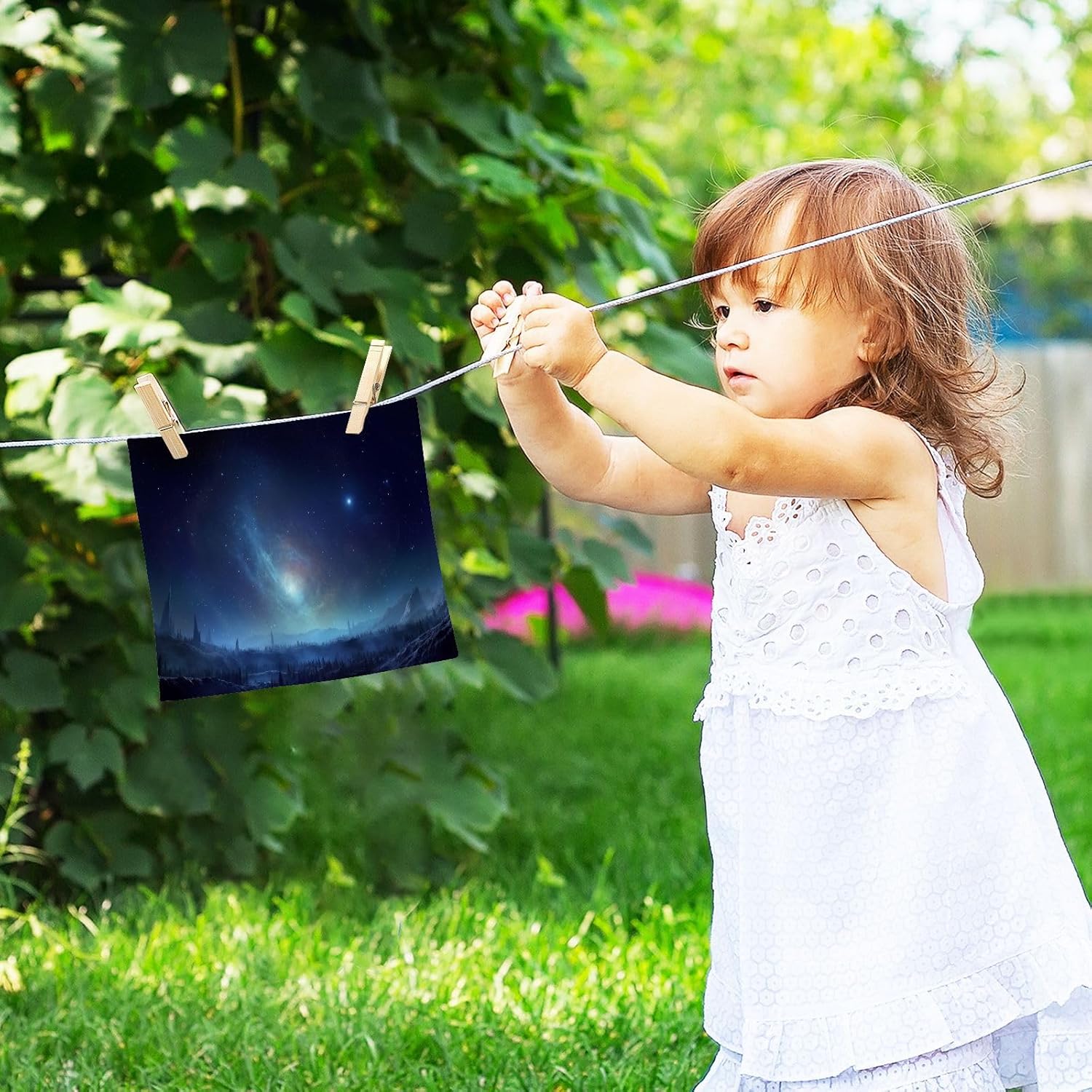 Galaxy Washcloth for Babies and AdultsSoft and Reusable
