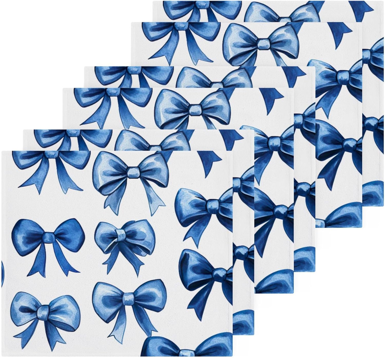 Xigua Watercolor Blue Velvet Bows - Make Drying Fun