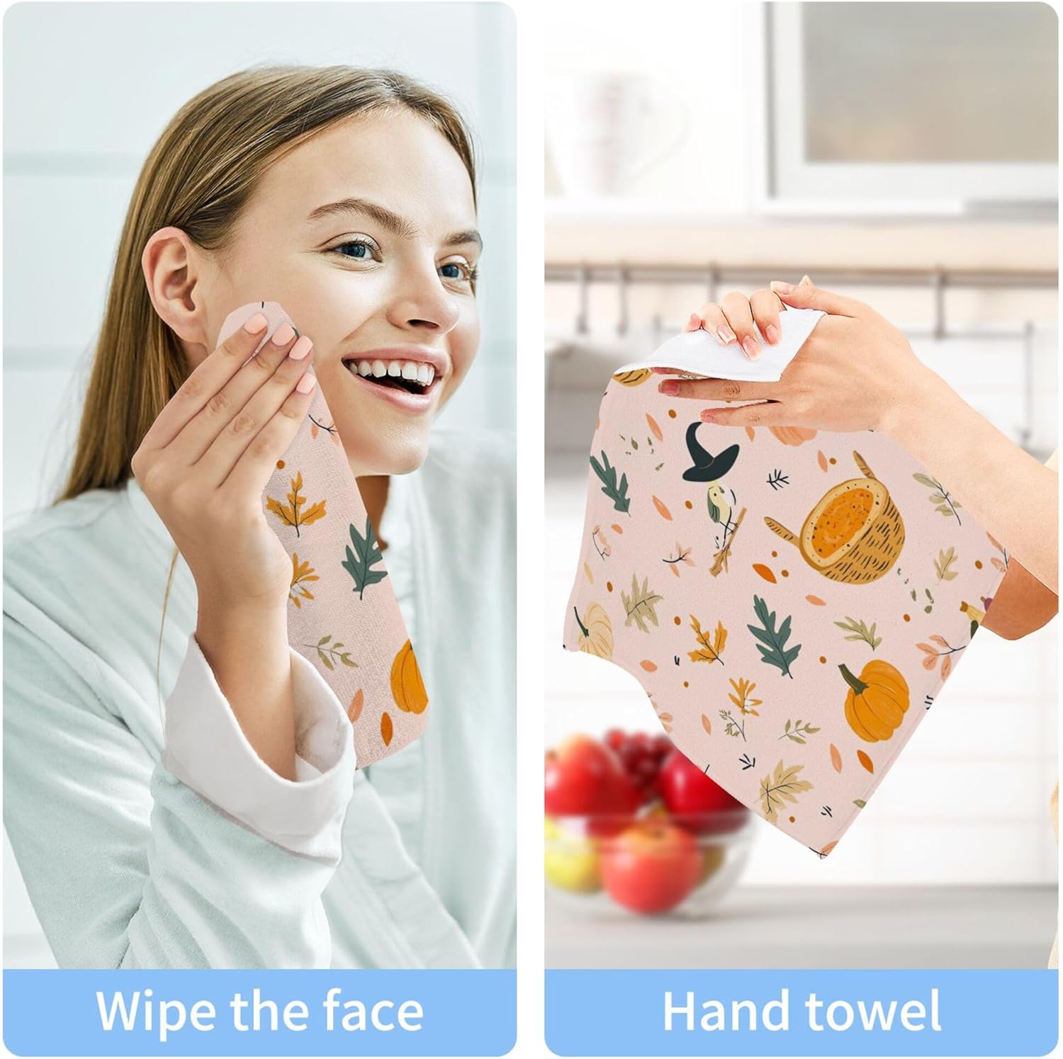 Xigua Autumn Harvest Washcloth Set 12x12