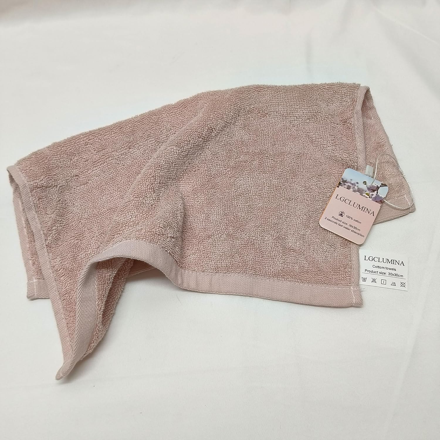 LGCLUMINA Cotton Face Washcloths Ultra-Soft Eco-Friendly Towels for Daily Use