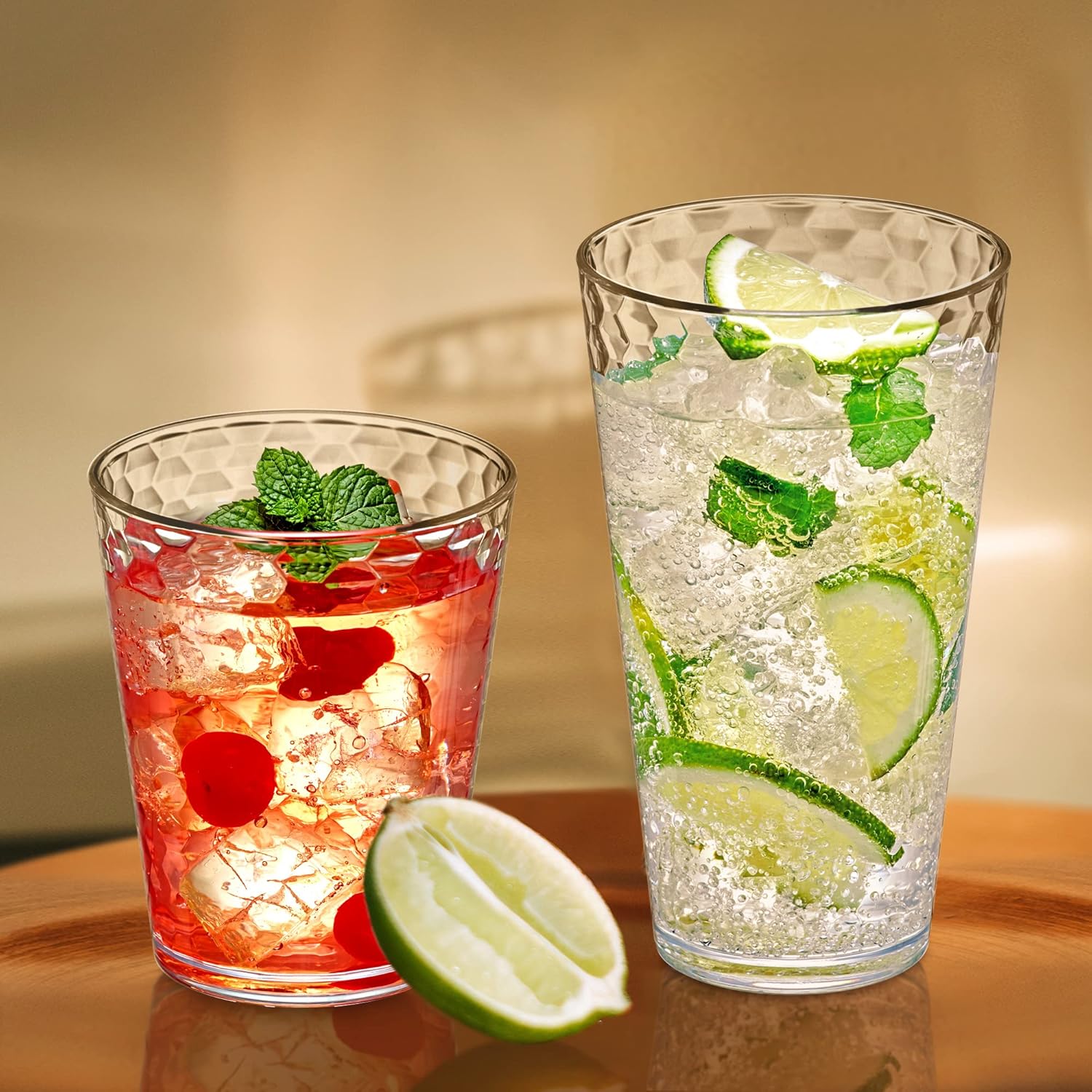 Amazing Abby Snowflake 8-Piece Tumblers 16 oz Reusable