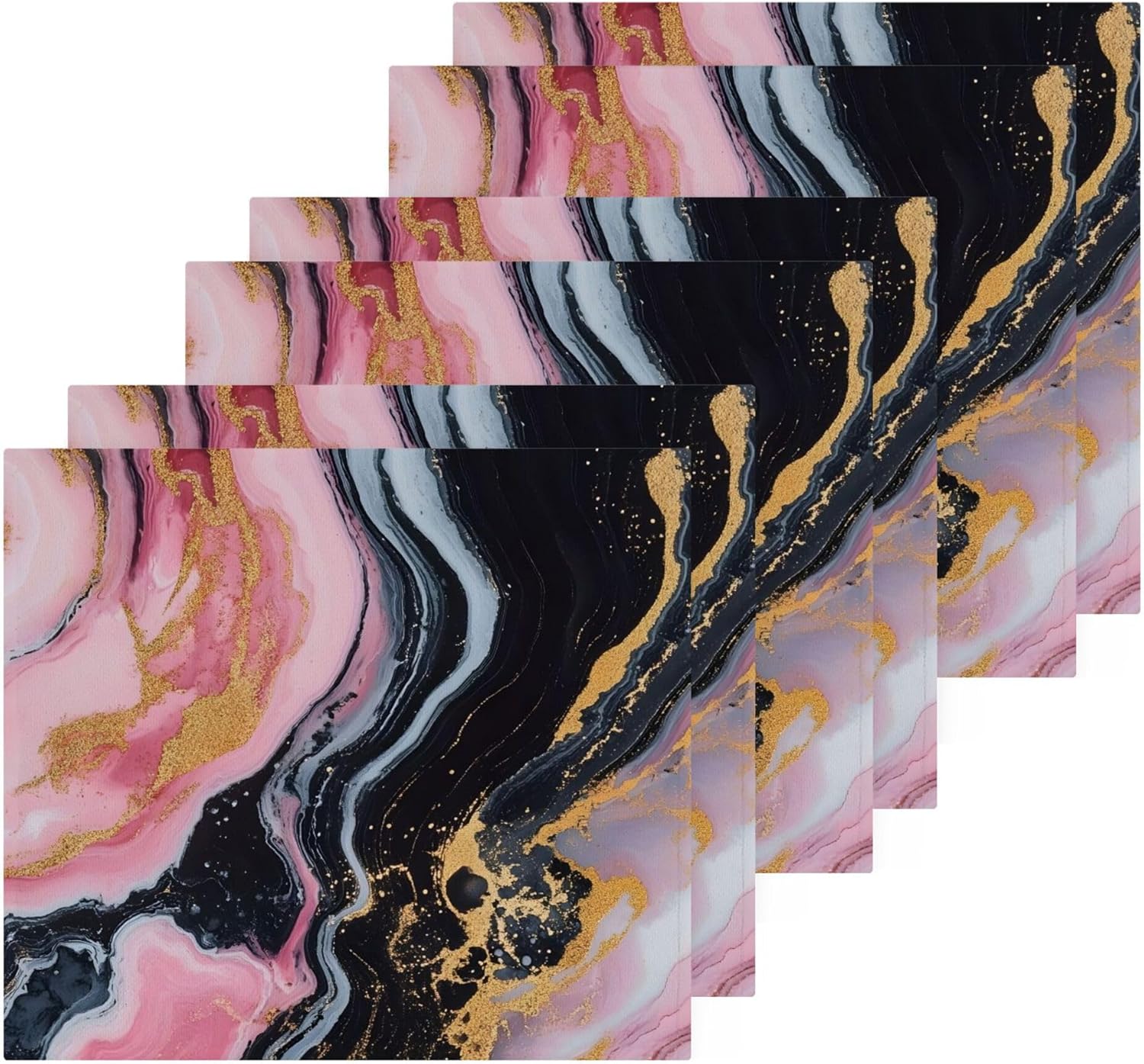 Premium Marble Washcloth Set for Fast Drying