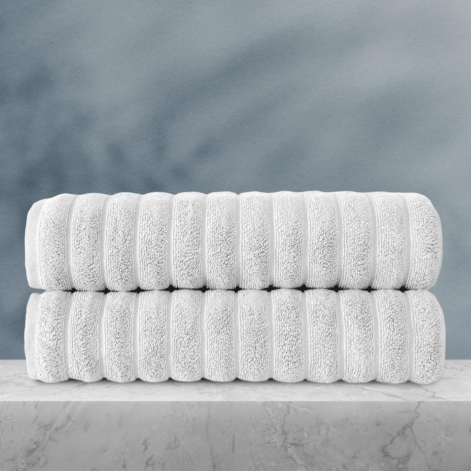 Luxury Turkish Cotton Bath Towels Set - 27x54