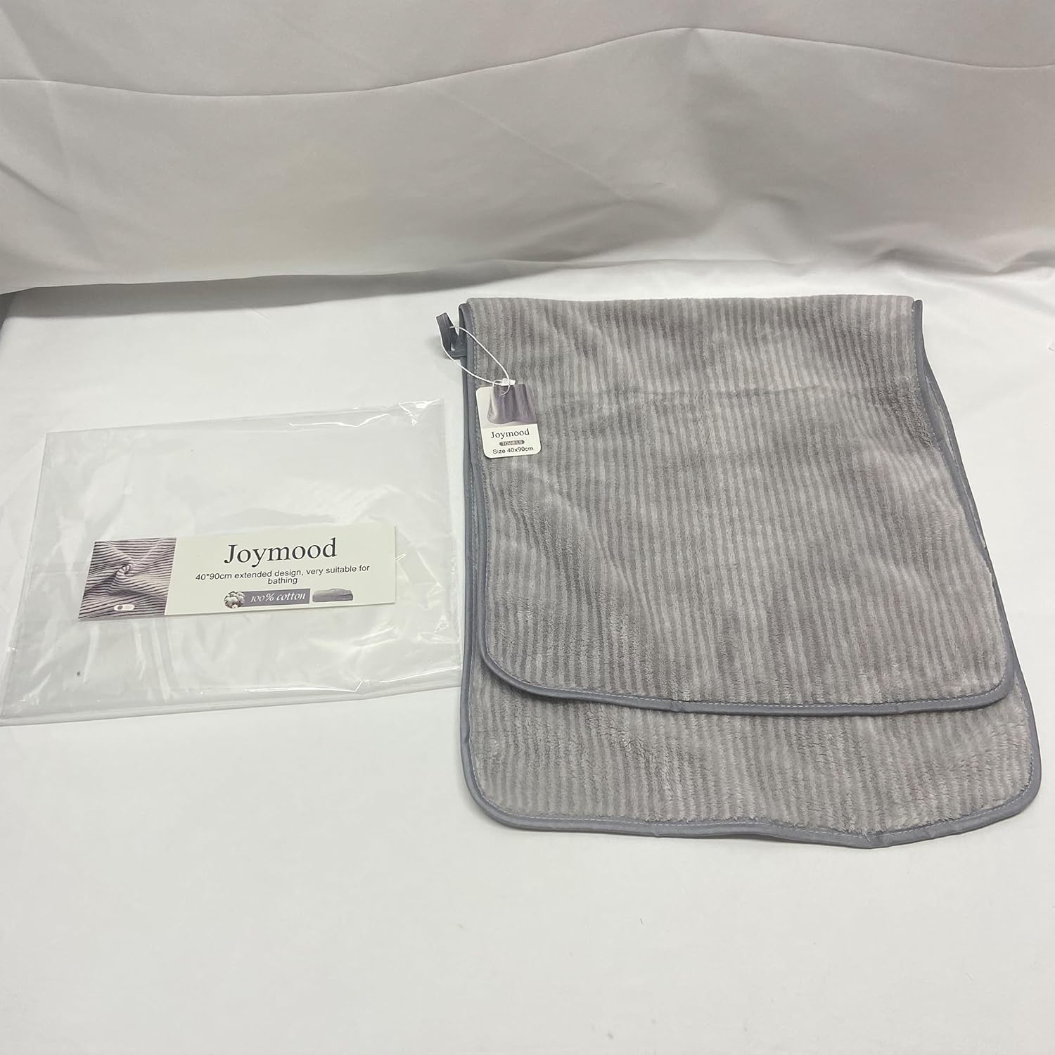 Grey Cotton Face Washcloth Ultra Soft Absorbent