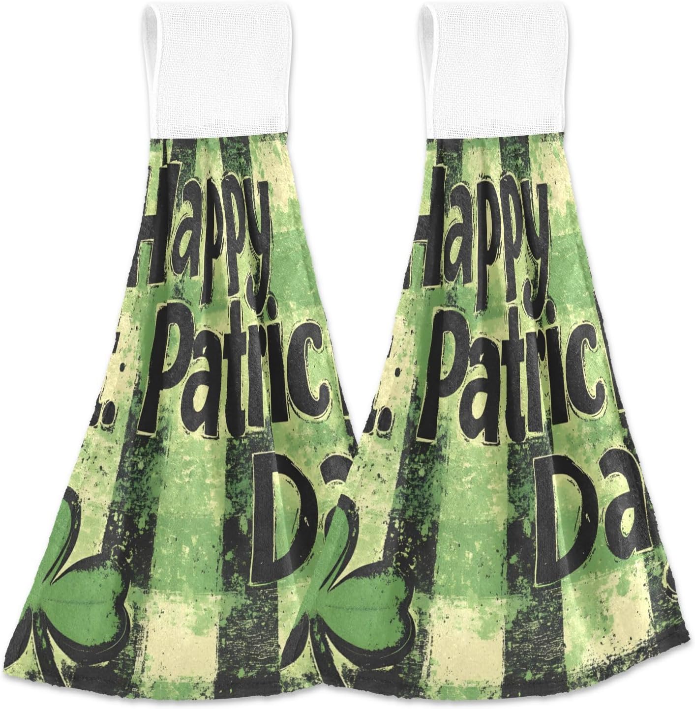 St Patricks Day Soft Hand Towels Twin Pack 182x14inch 100 polyester AbsorbentReusable