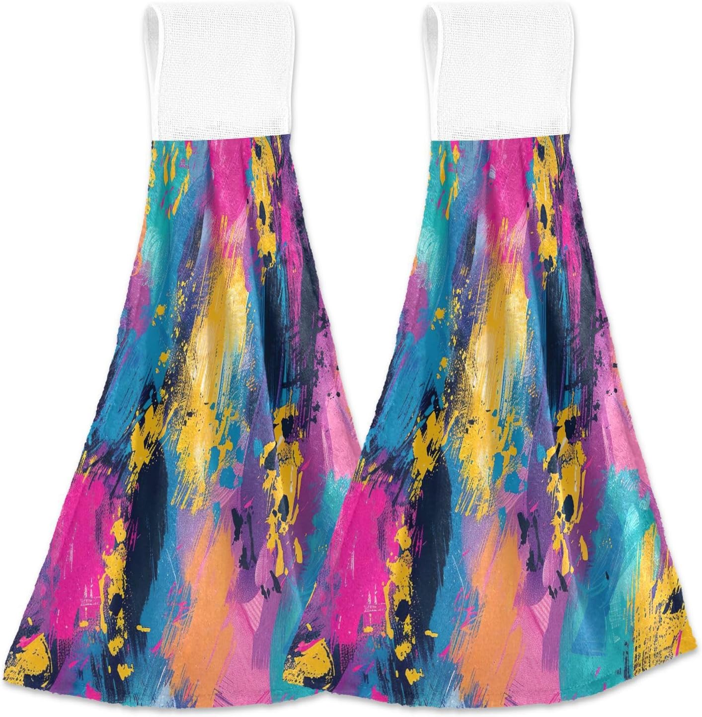 RPLife 2-Piece Graffiti Print Hand Towels