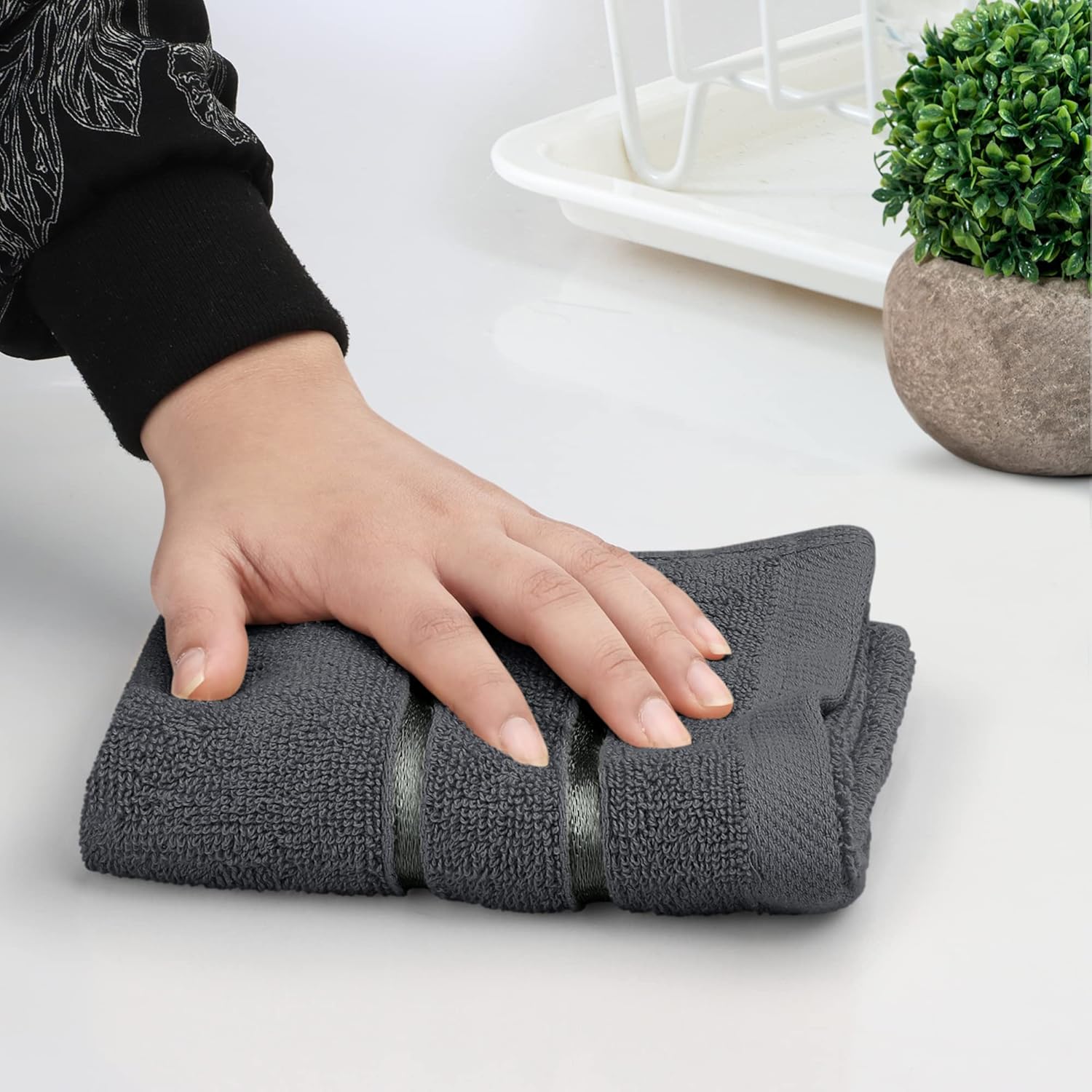 Luxury Viscose Washcloths Set 12x12