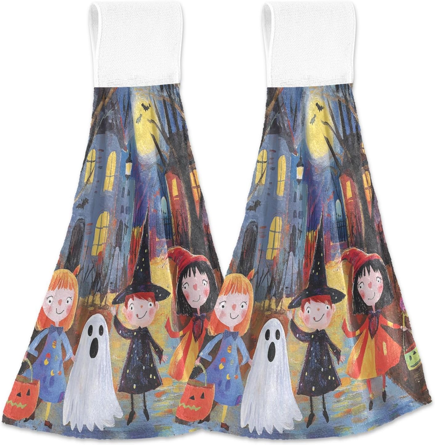 Halloween Halloween Kids Bath Towels with Loops