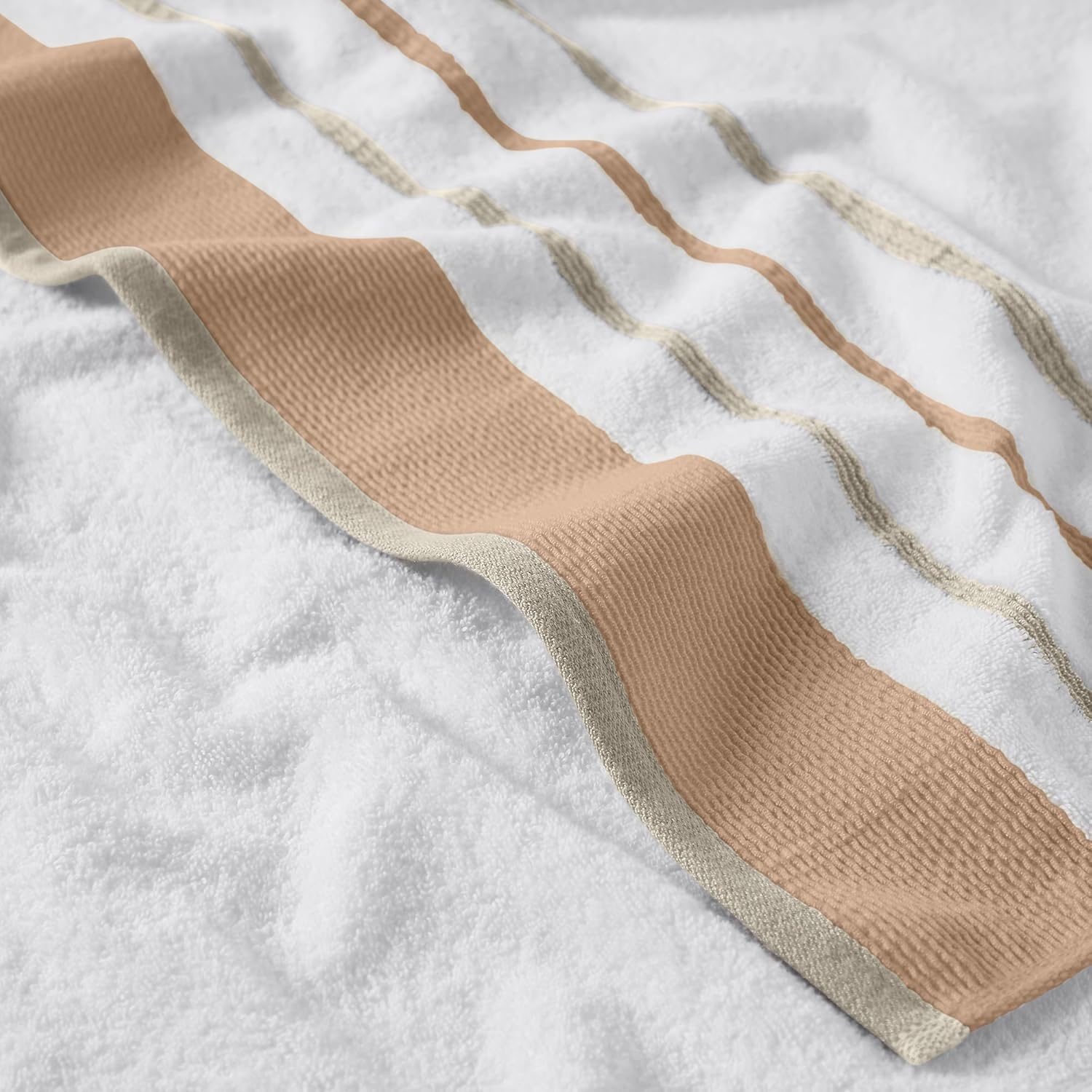 Great Bay Home Luxurious Bath Towel Set ClayTaupe