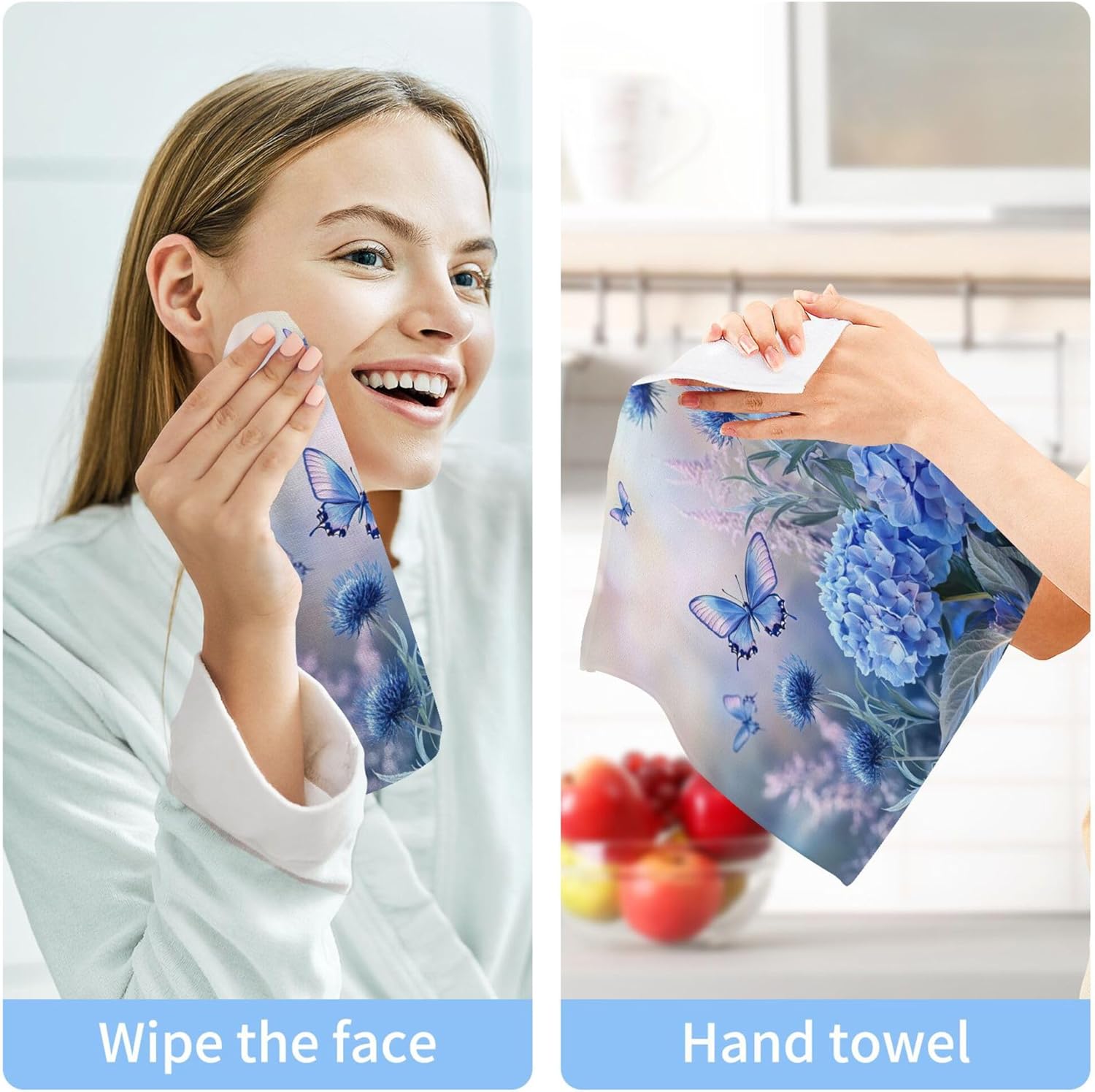 Xigua Beautiful Spring Flowers Washcloth Set