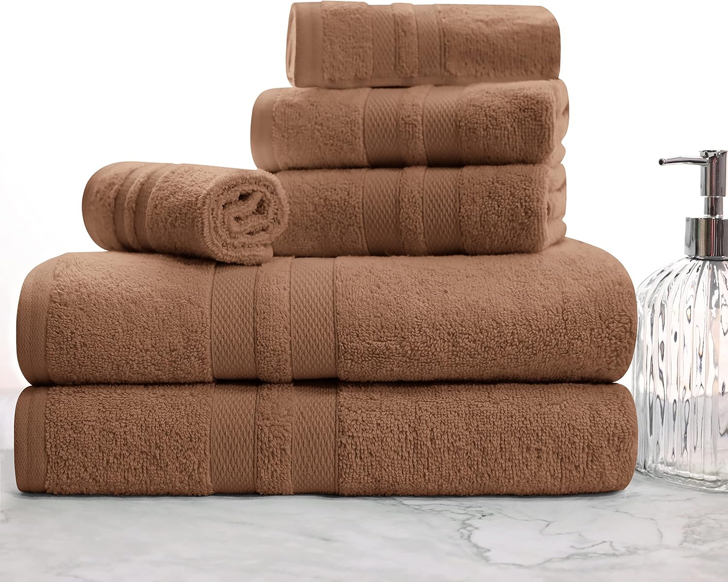 Superior Ultra-Soft 6-Piece Cotton Towel Set