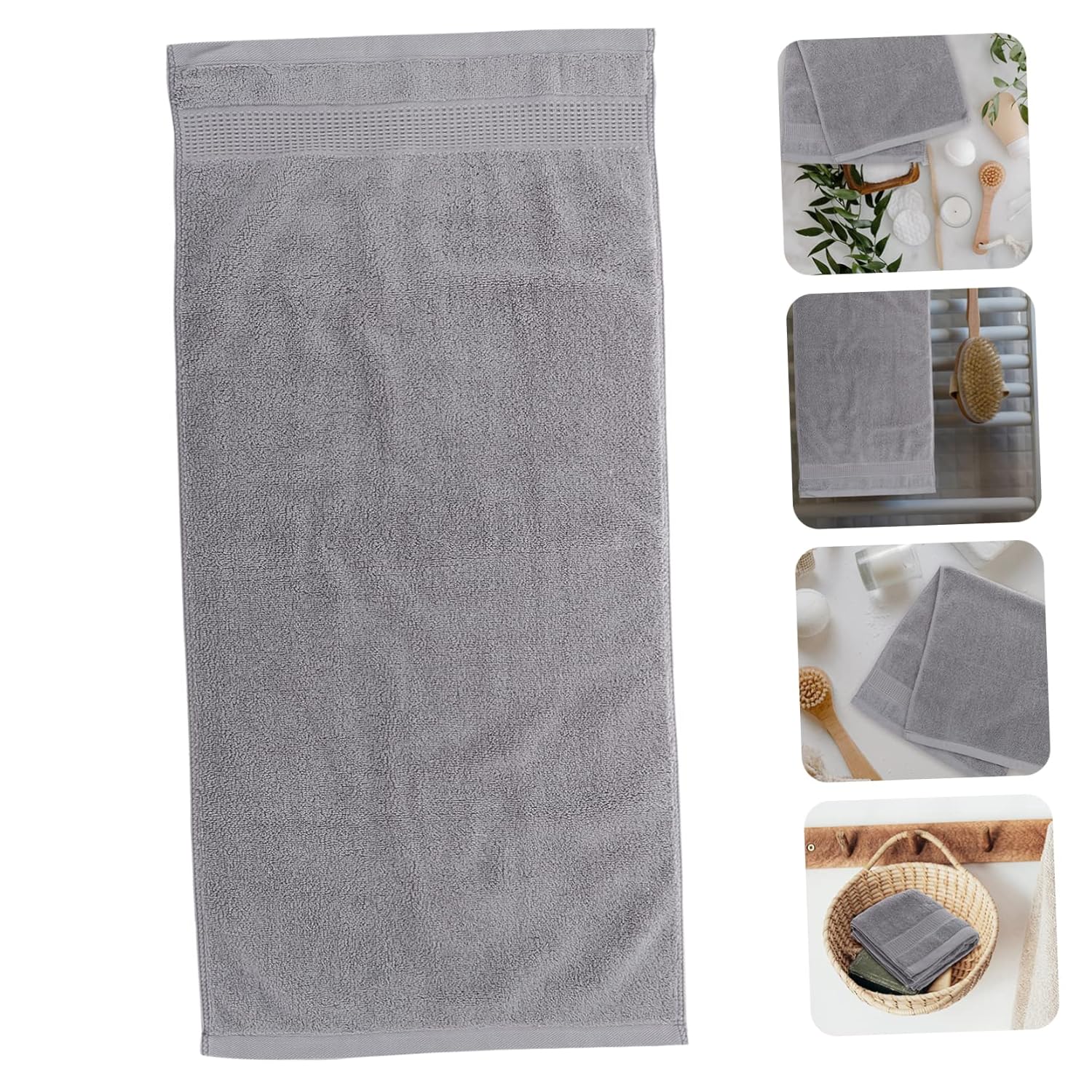 WOONEKY Thick Cotton Washcloth Quick Dry for Bathing Fitness Camping