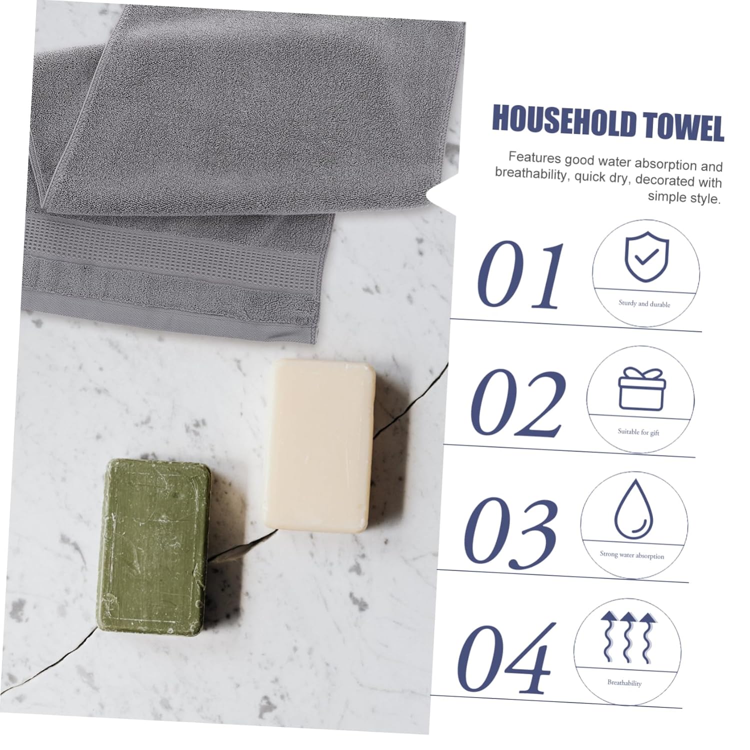 Thickened Cotton Washcloth for Daily Use