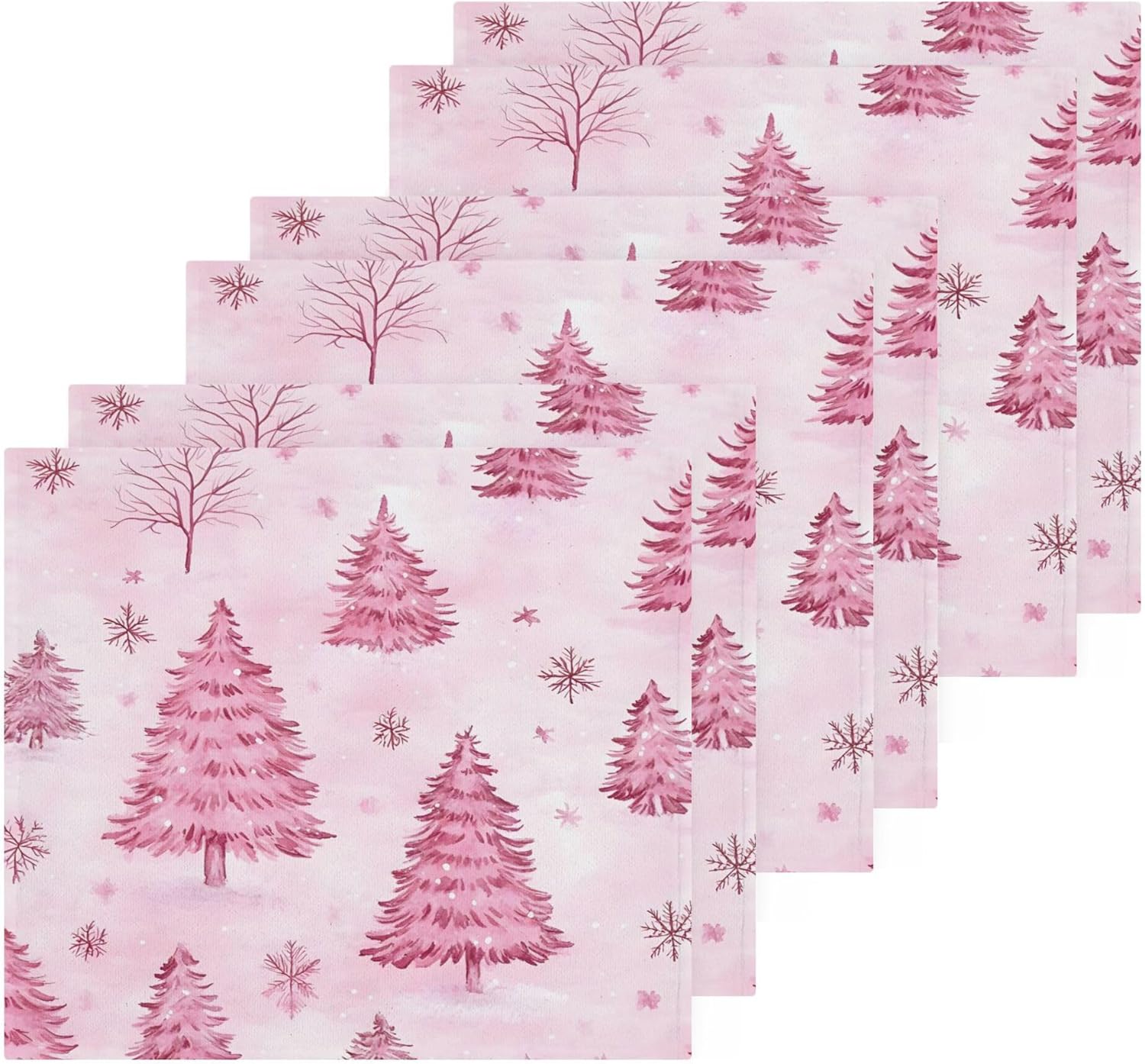 Xigua Christmas Washcloth Set - 12x12 Absorbent Towels for Home Kitchen Use