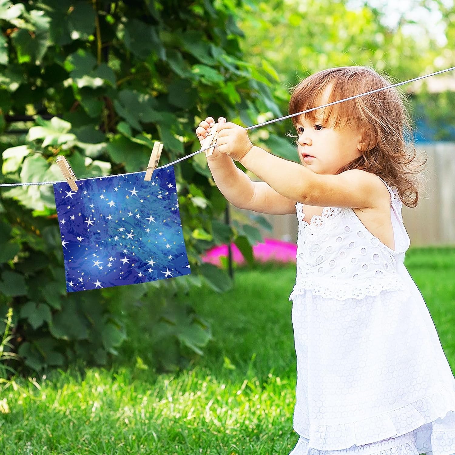 2-Piece Washable Face Towels for Babies Soft Reusable Absorbent Durable