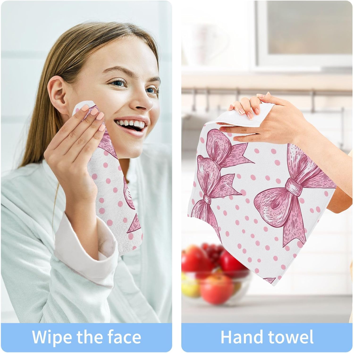 XiguaFast Drying Absorbent Washcloth Set for Bathroom More