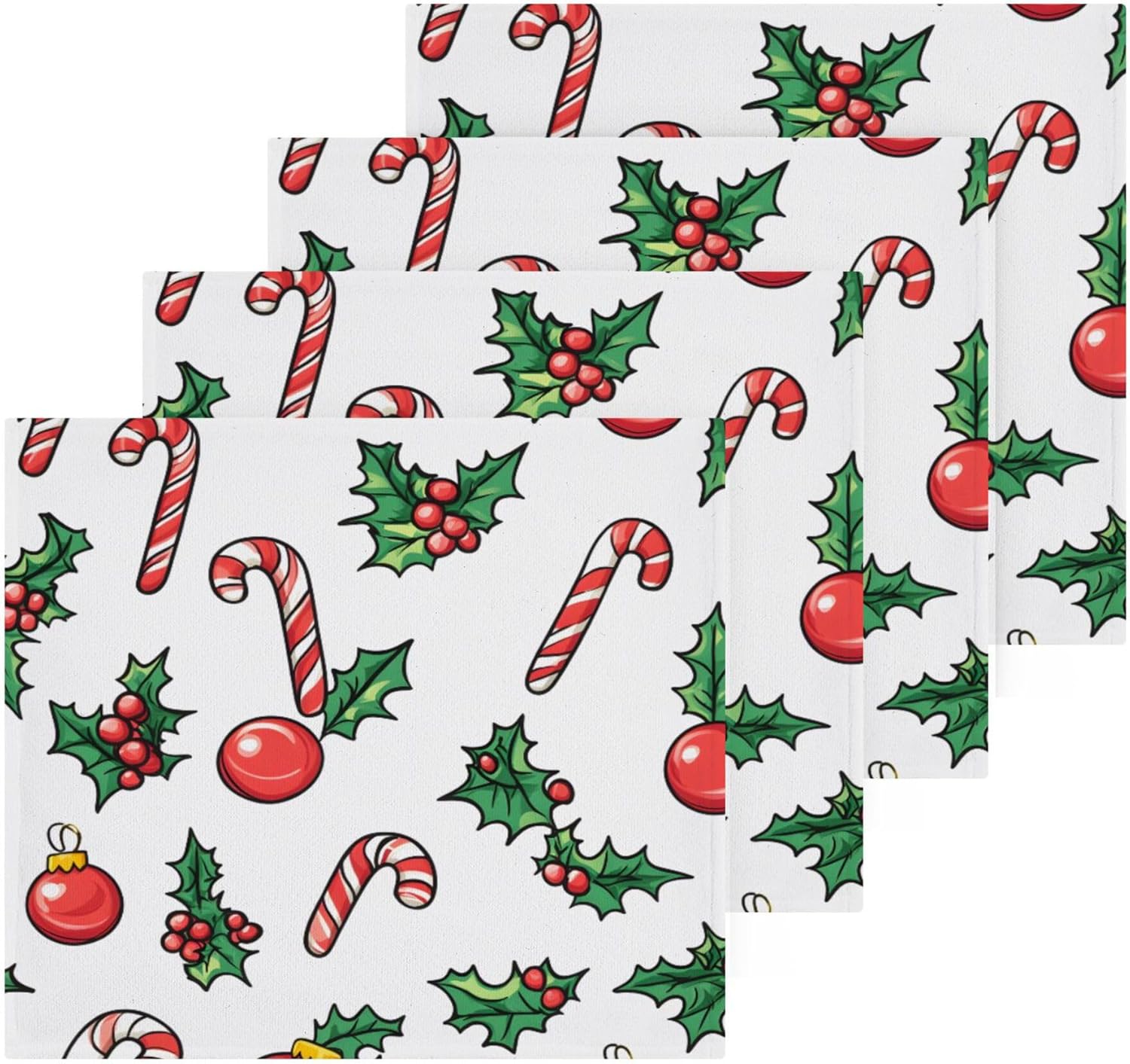 Cheerful Christmas Washcloths from Xigua