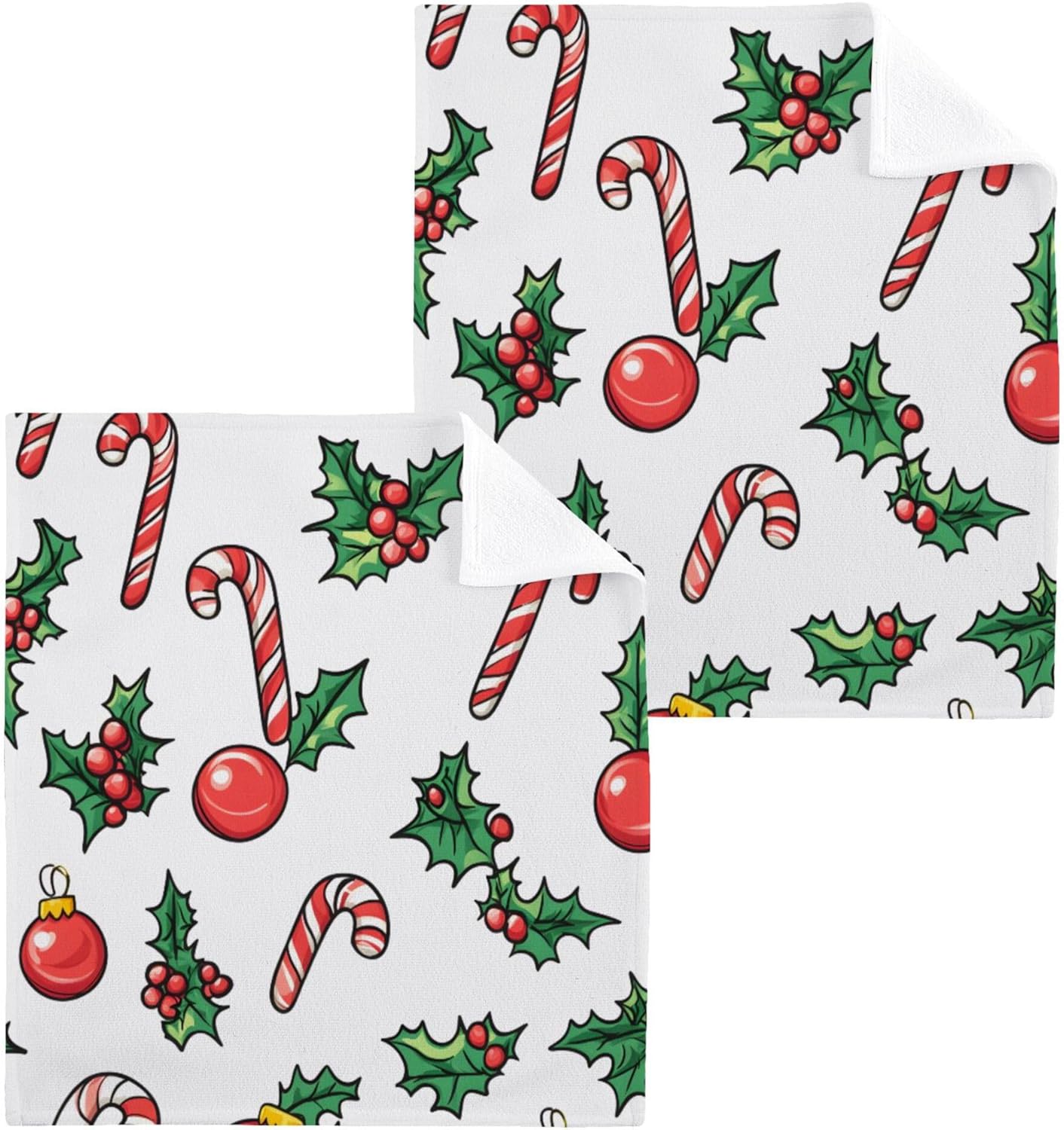 Cheerful Christmas Washcloths from Xigua