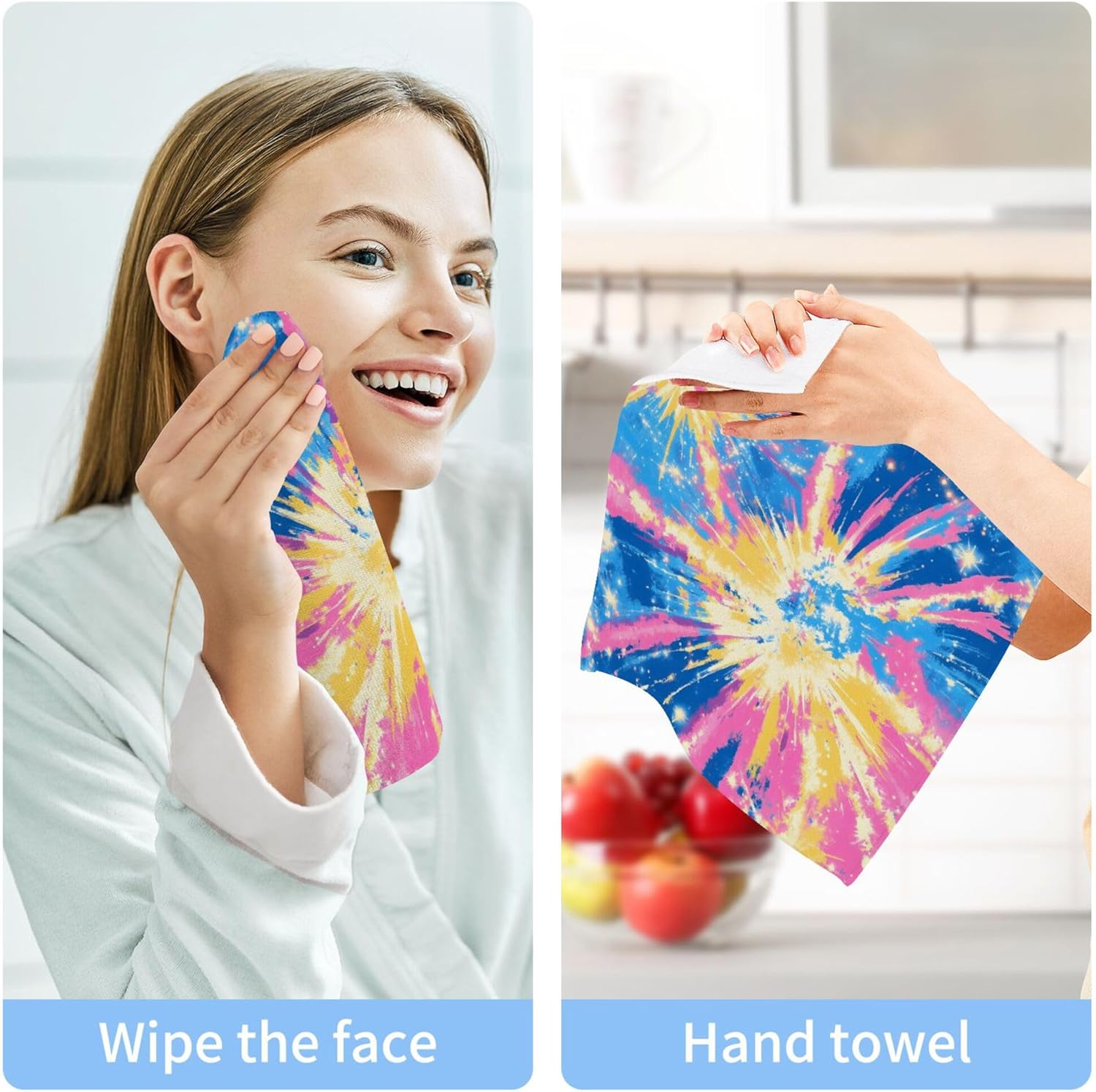 Xigua Tie-dye Washcloth Set