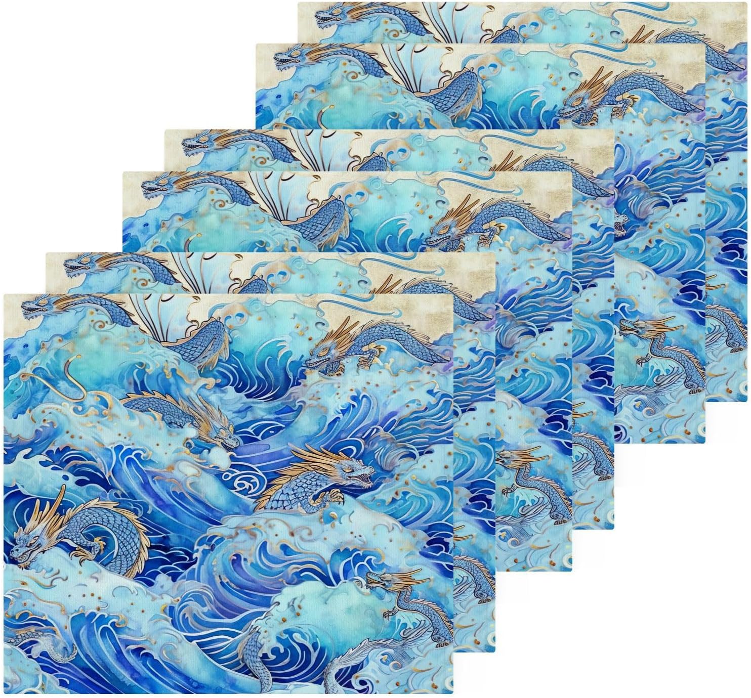 Chinese Dragon Washcloth Pack