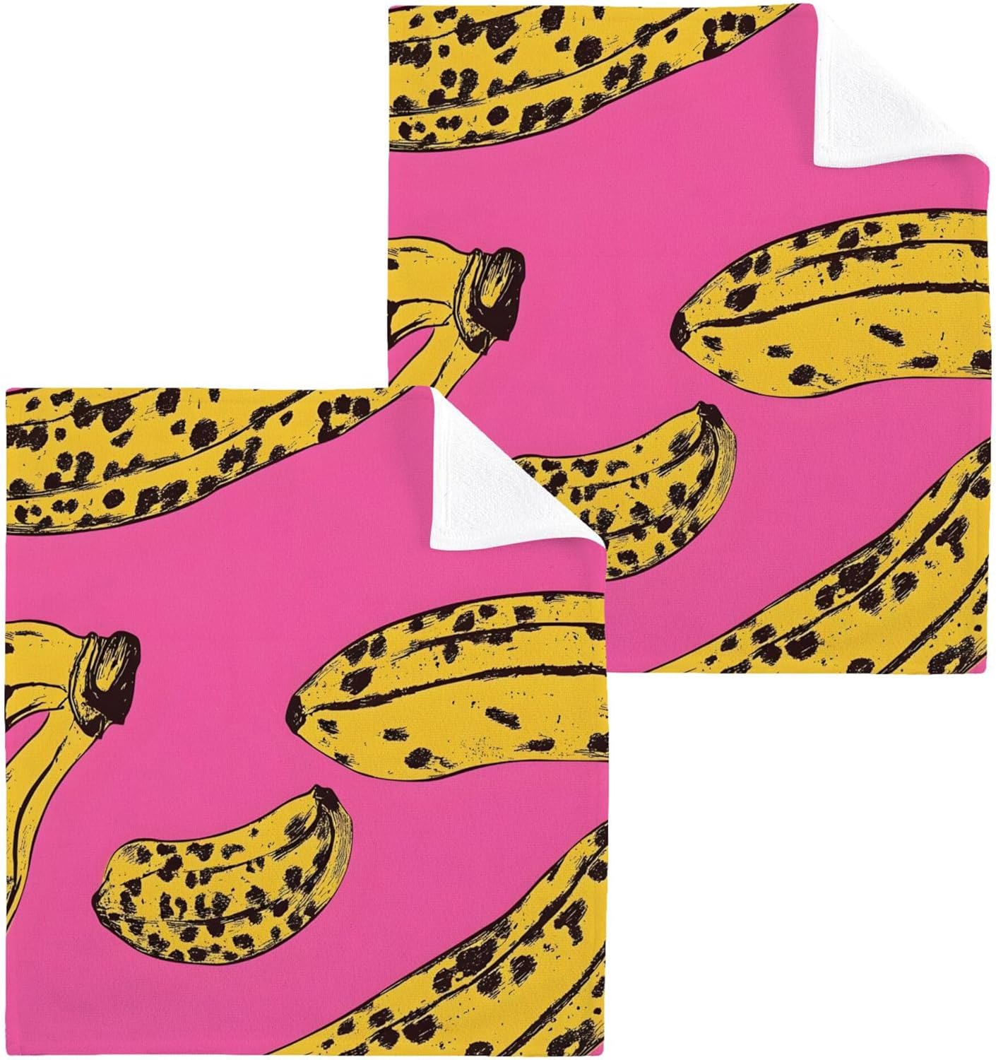 Xigua Yellow Banana Washcloth Set 12x12