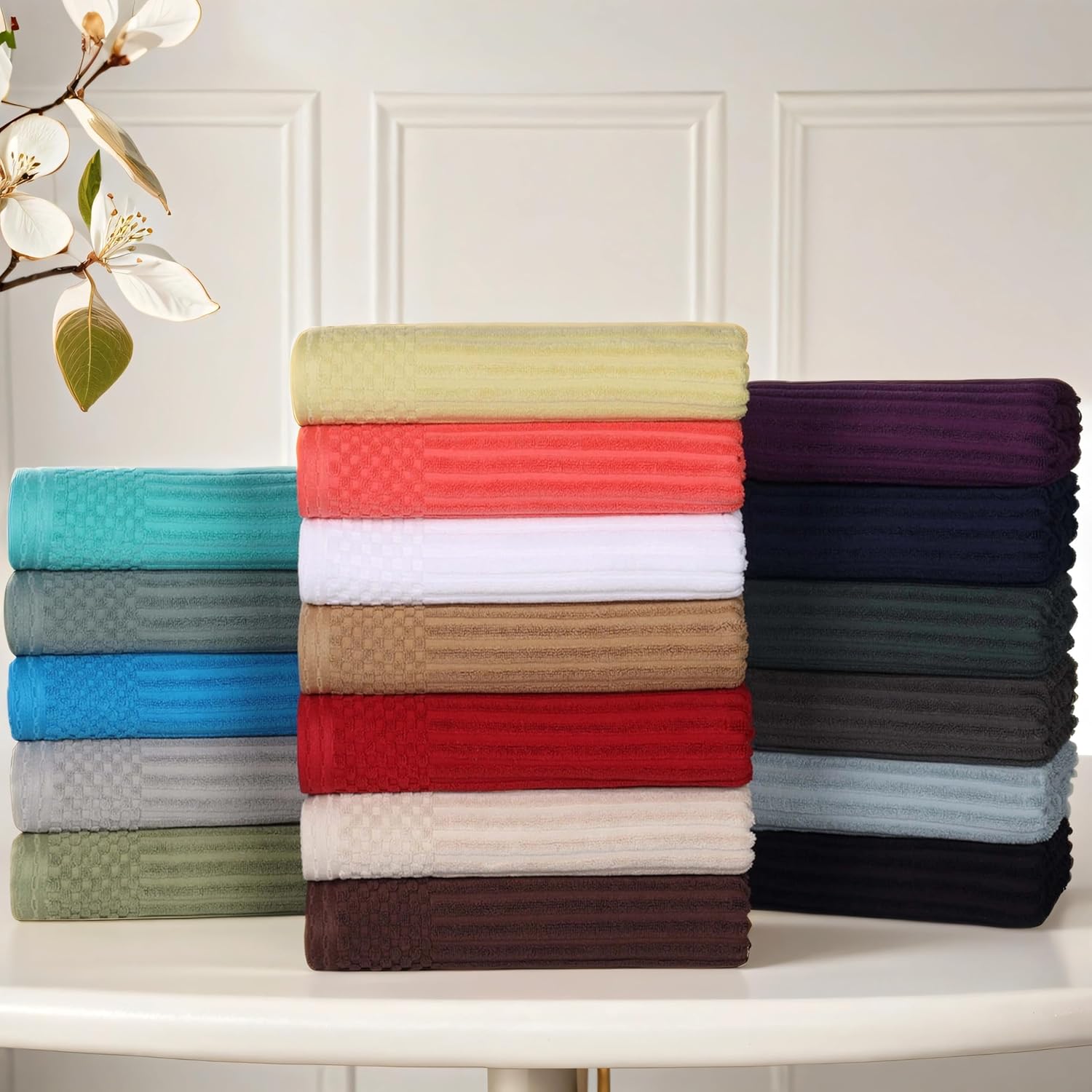 Durable Cotton 6-Piece Towel Set for Daily Use