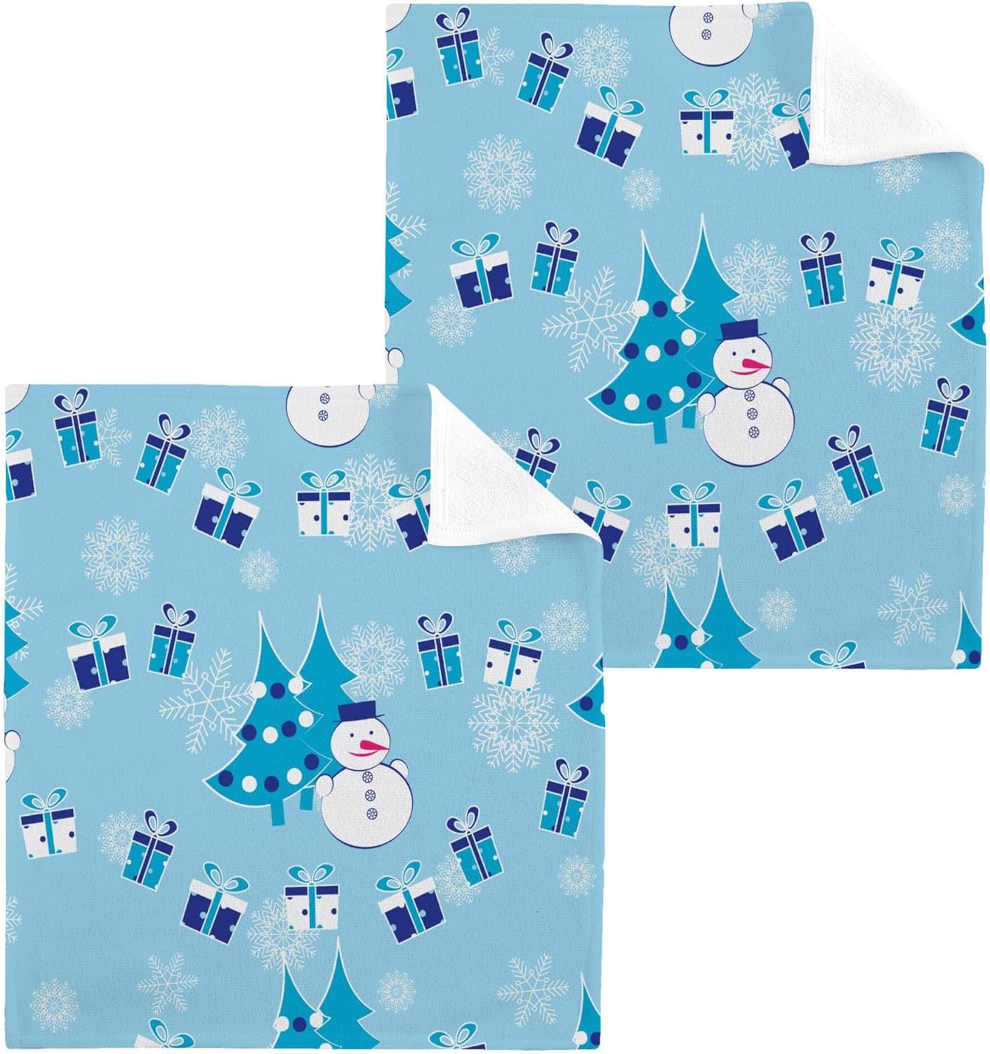 Xigua Christmas Tree Washcloth Set