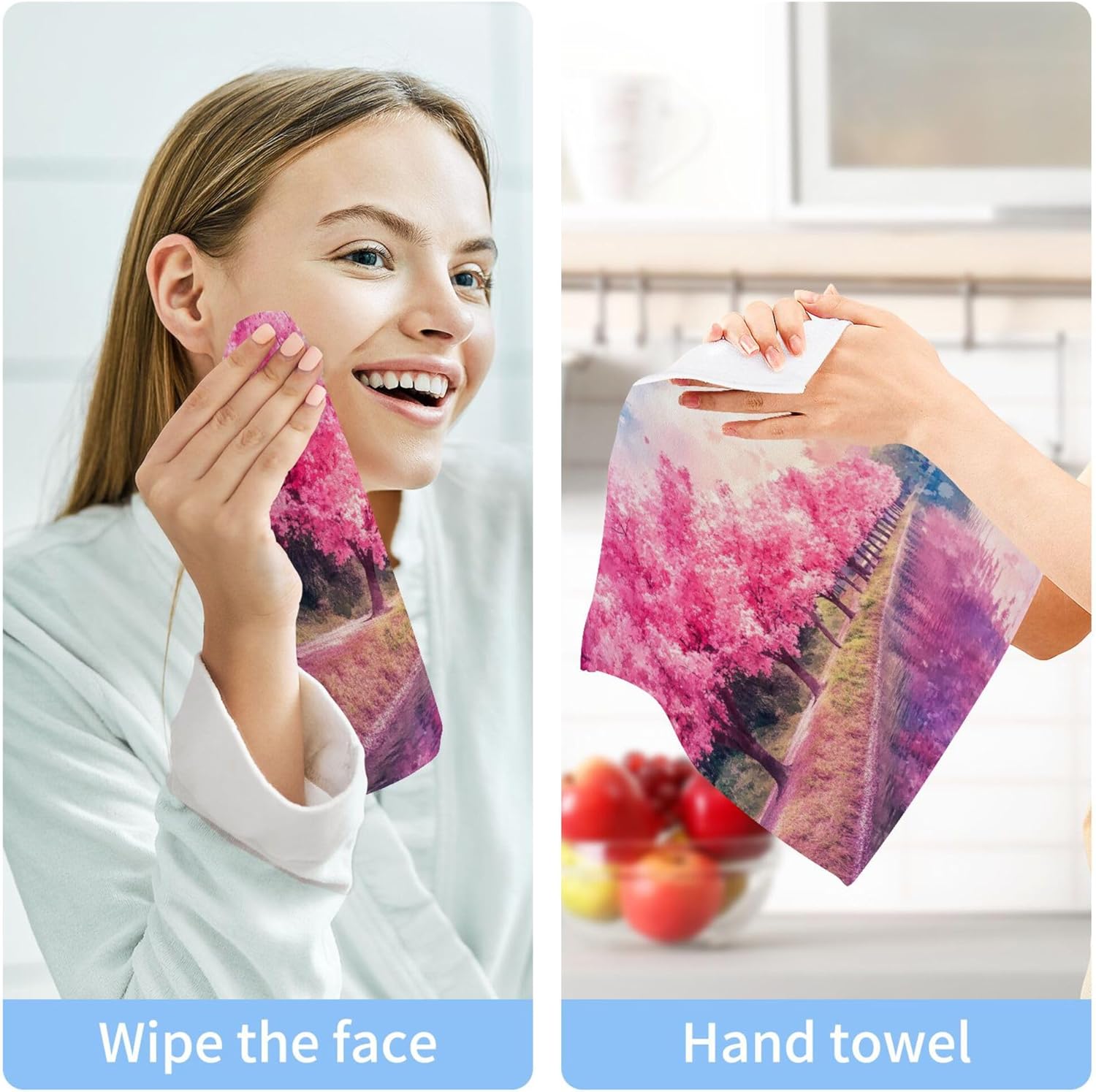 Xigua Washcloth Set Absorbent and Quick-Drying for Various Uses