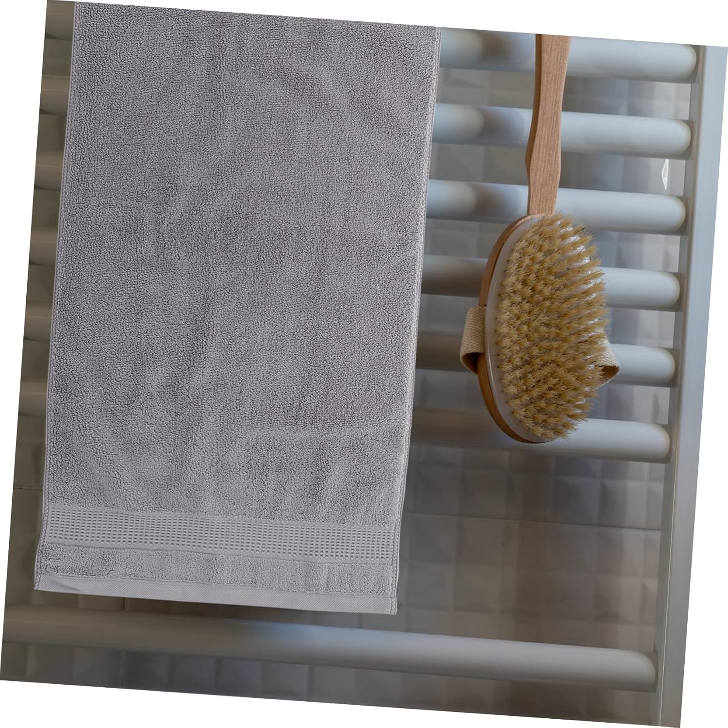 WOONEKY Thick Cotton Washcloth Quick Dry for Bathing Fitness Camping