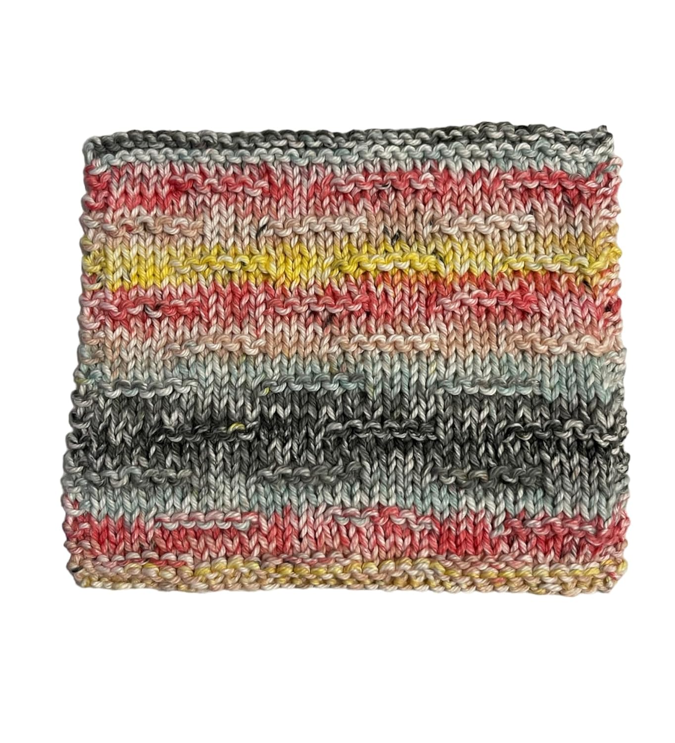 Super Soft Washcloths Set of 3 Gray Yellow Print 100 Cotton