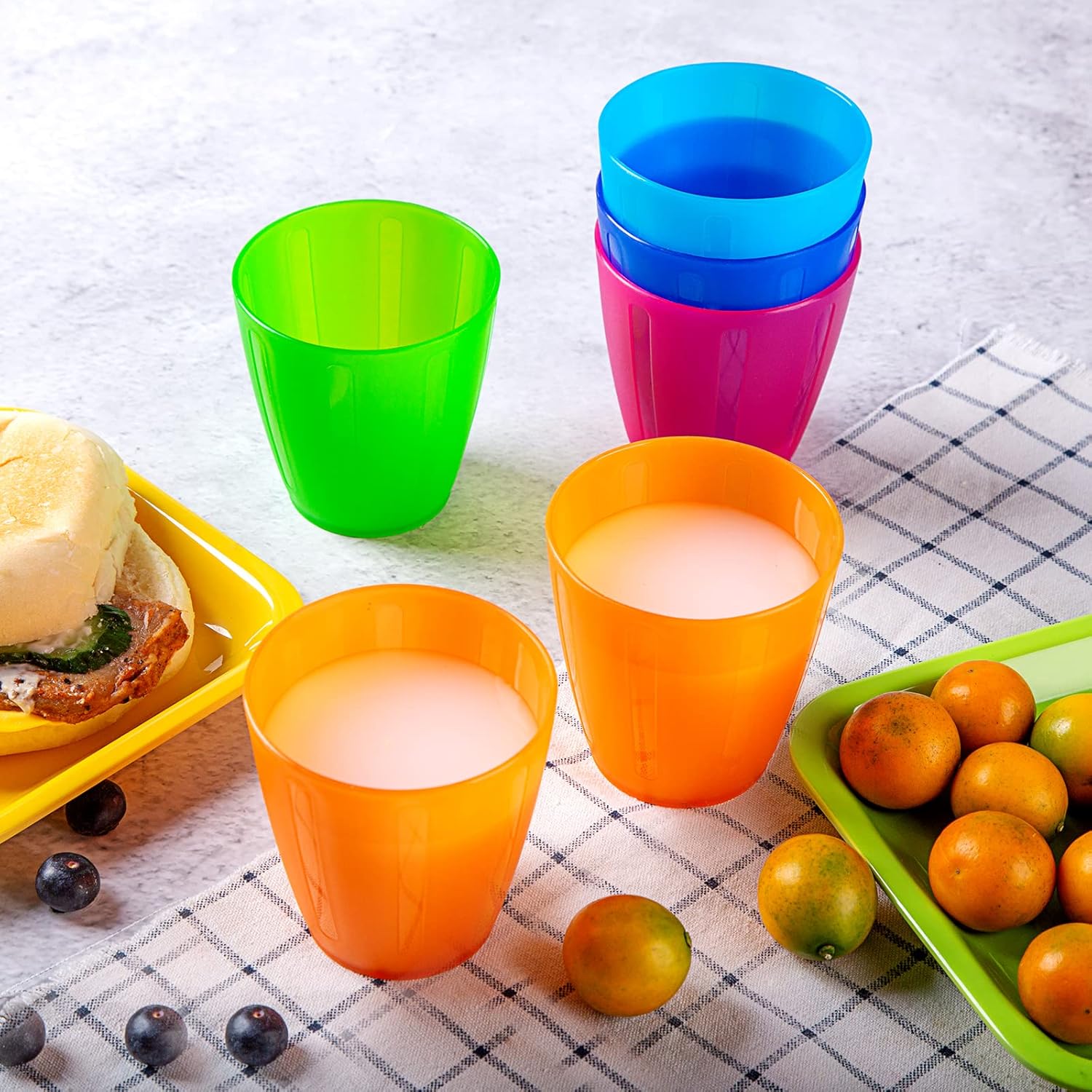 Fun Multicolor Plastic Cups for Kids