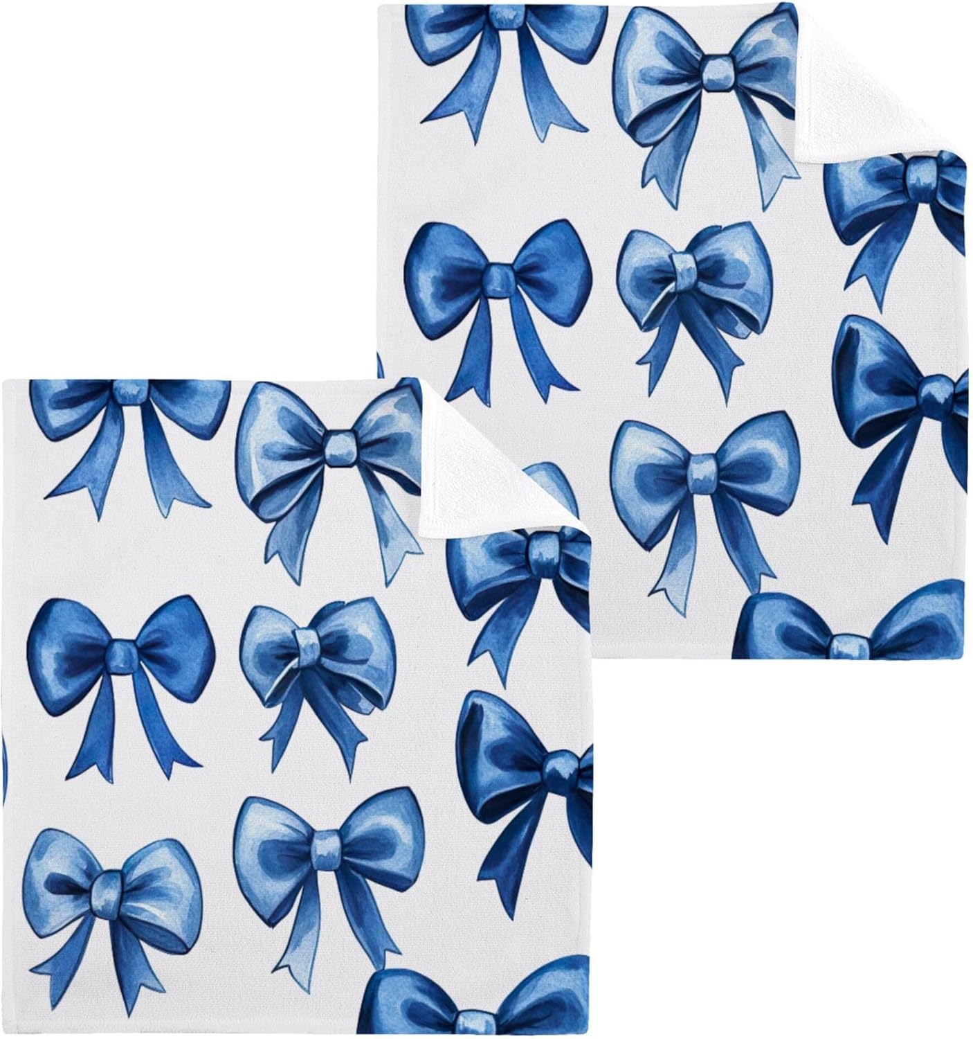 Xigua Watercolor Blue Velvet Bows - Make Drying Fun