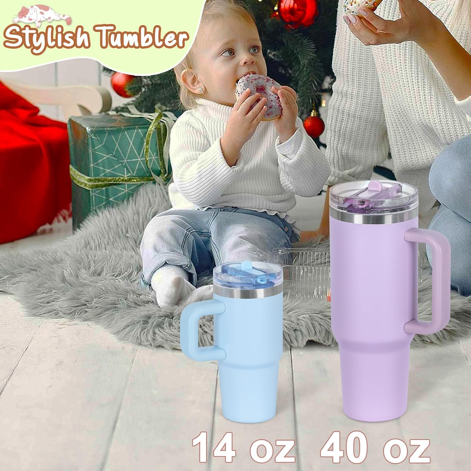 Flip straw tumbler for kids