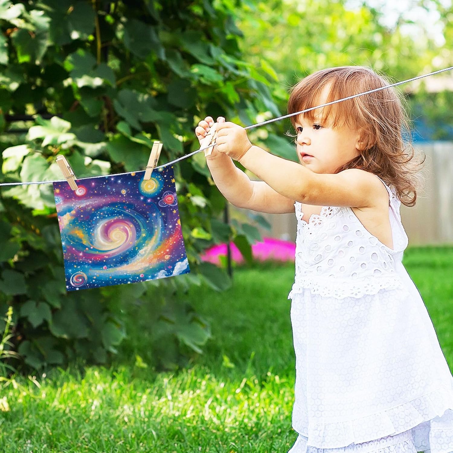 Fast Drying Galaxy Washcloth Set for Bathroom Kitchen