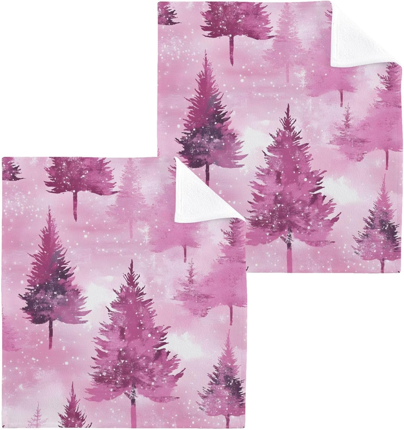 Xigua Winter Trees Washcloth Set