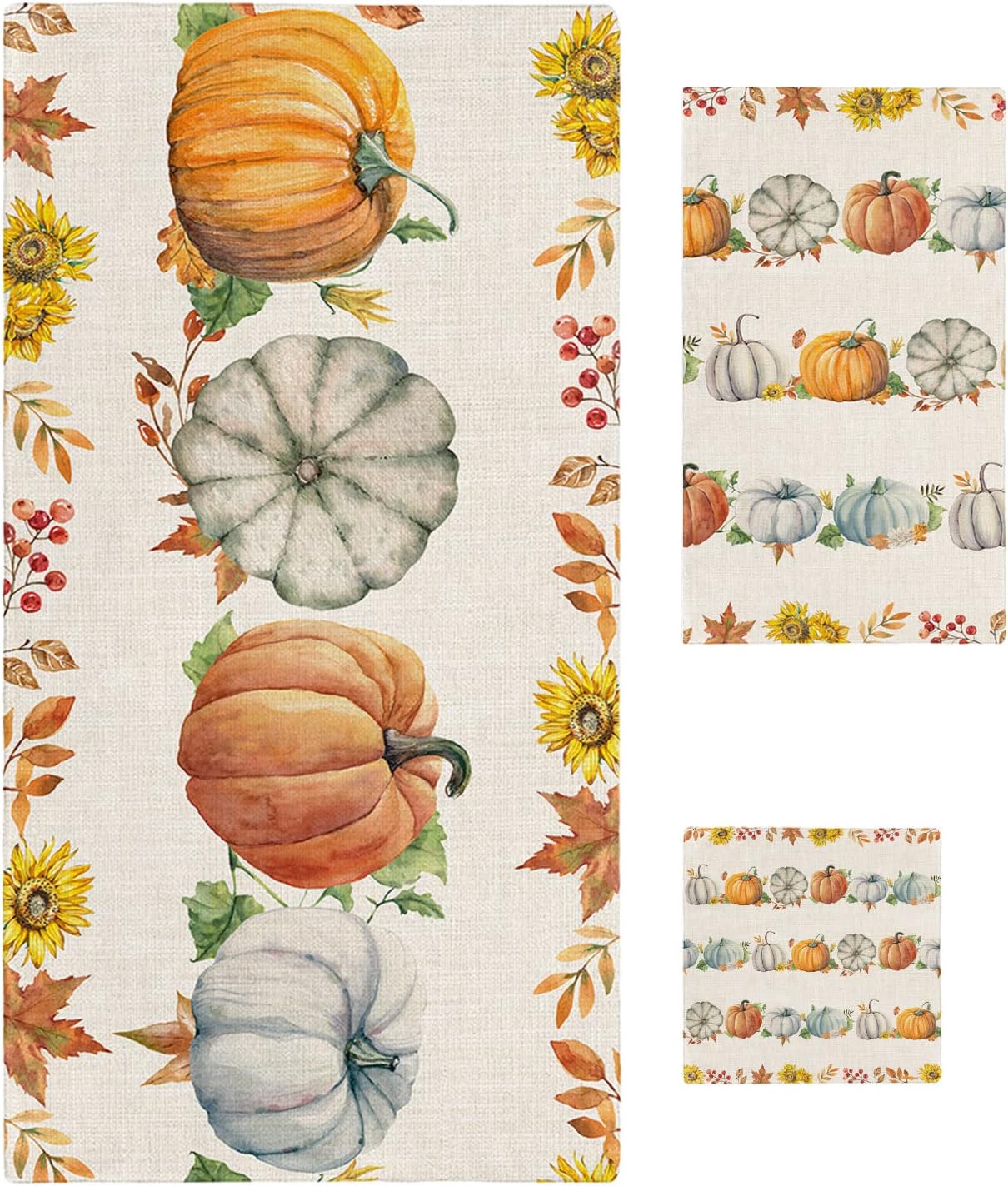 Smile Sunflower 3 Pcs Bath Towel Set