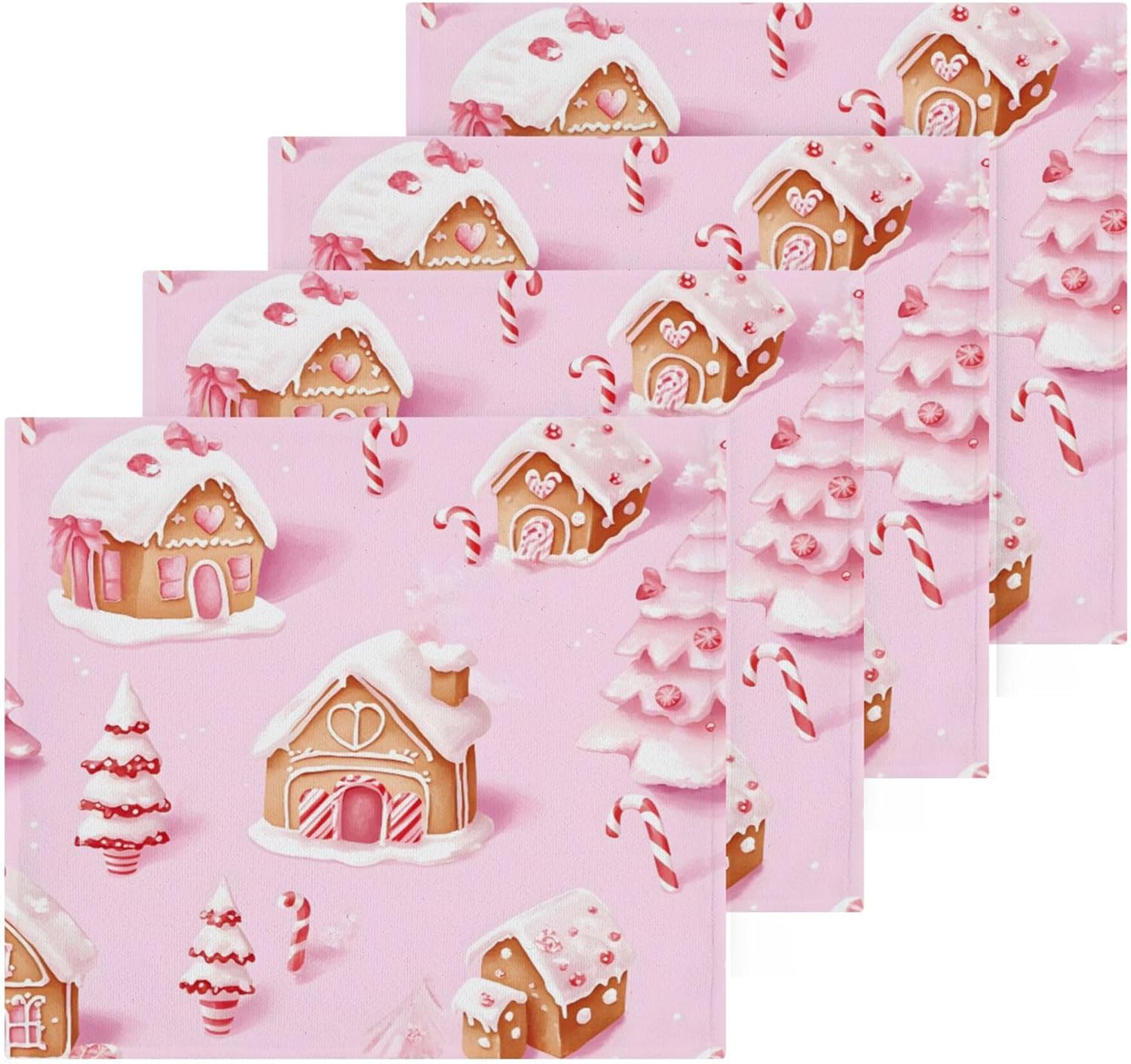 Joyful Christmas Washcloths - Fast-Drying-absorbent Multi-Purpose