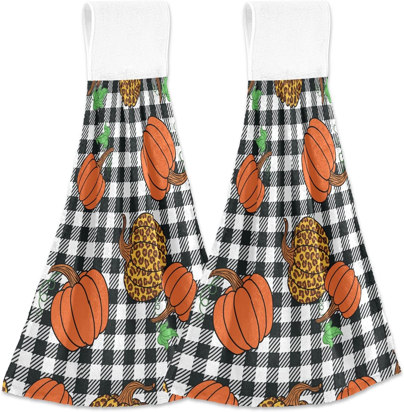Leopard Plaid Kitchen Towels