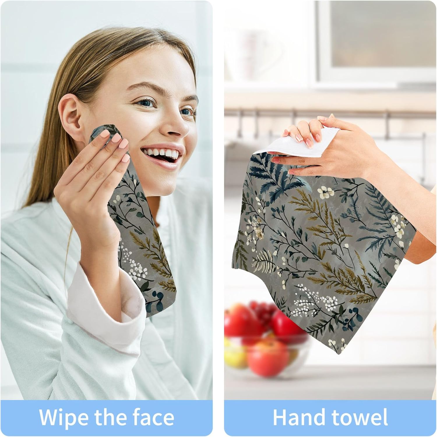 Premium Soft Washcloths 12x12 in Set of 2
