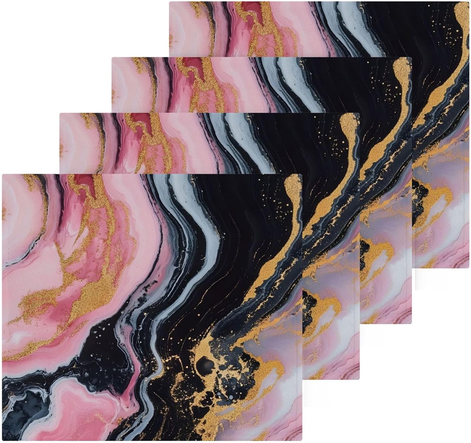 Premium Marble Washcloth Set for Fast Drying