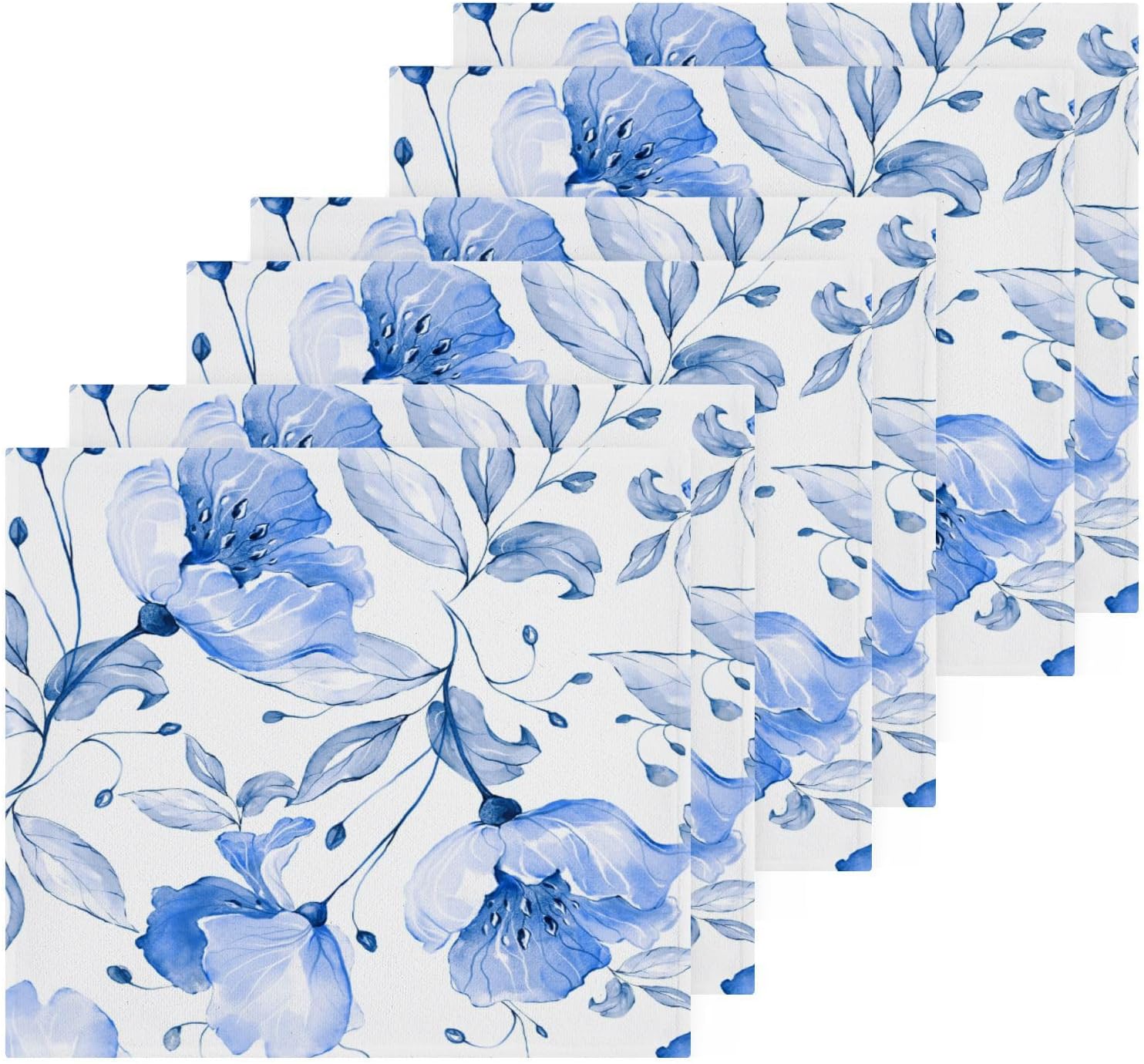 Blue Flower-Shaped Washcloth for Babies