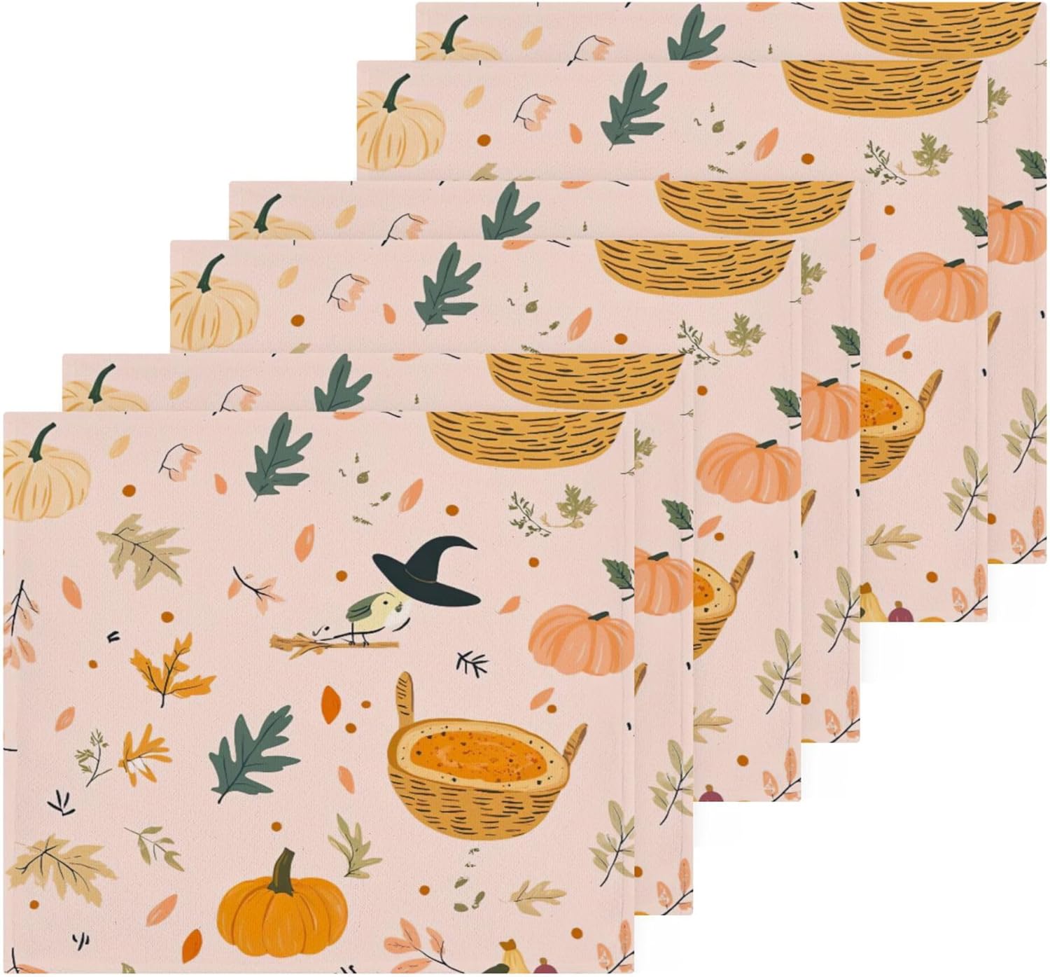 Xigua Autumn Harvest Washcloth Set 12x12