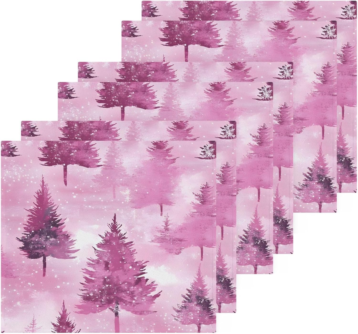 Xigua Winter Trees Washcloth Set