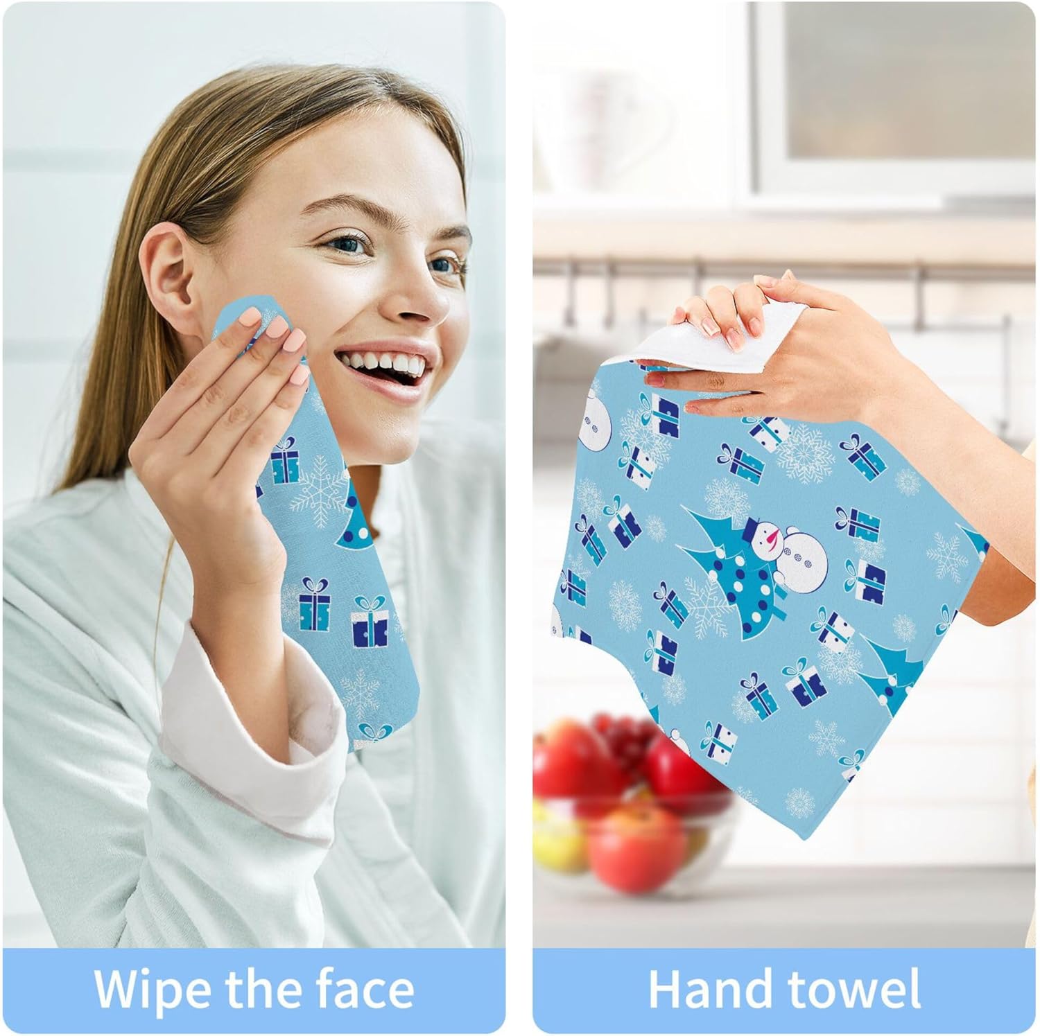 Xigua Christmas Tree Washcloth Set