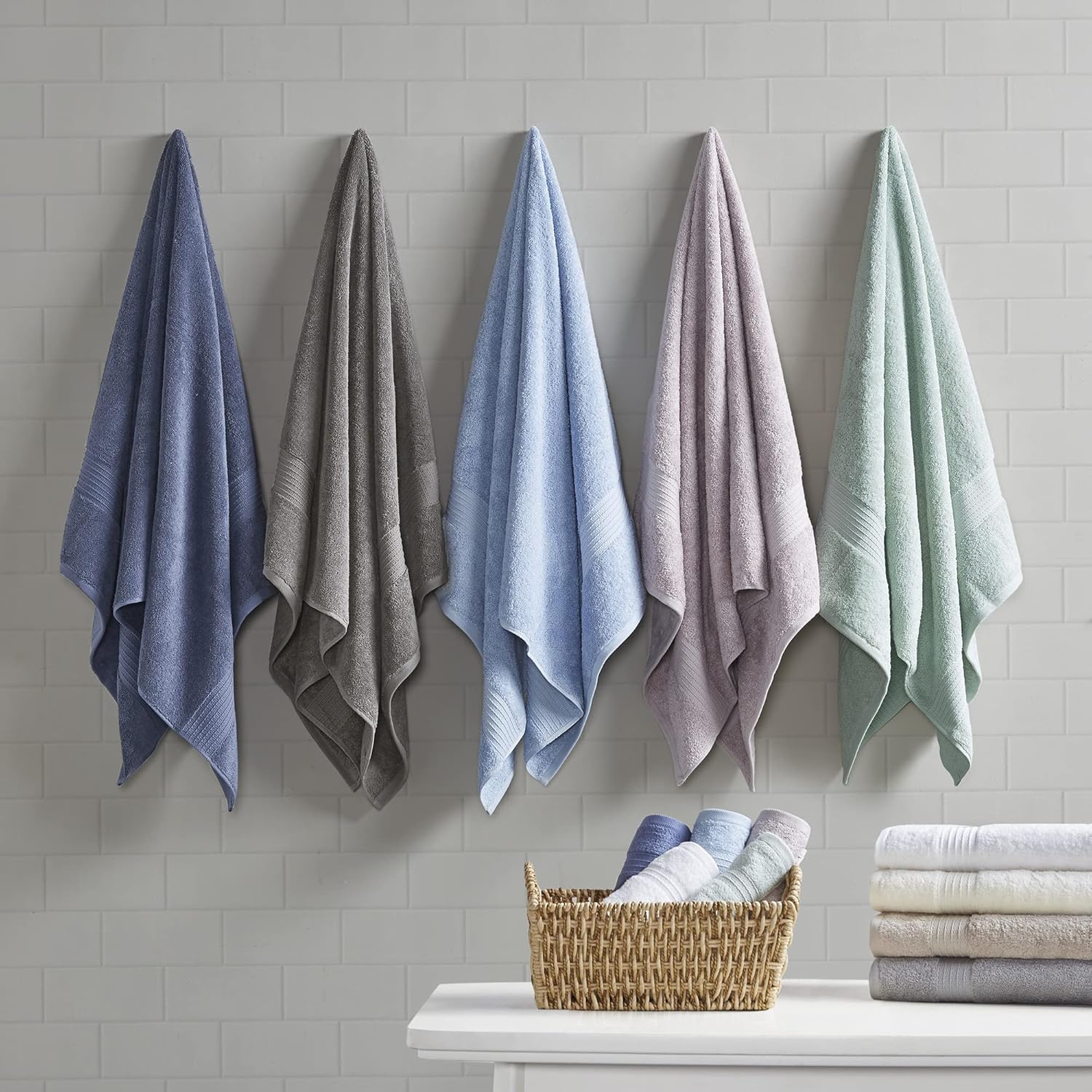 Madison Park Organic 100 Cotton Bathroom Towel Set