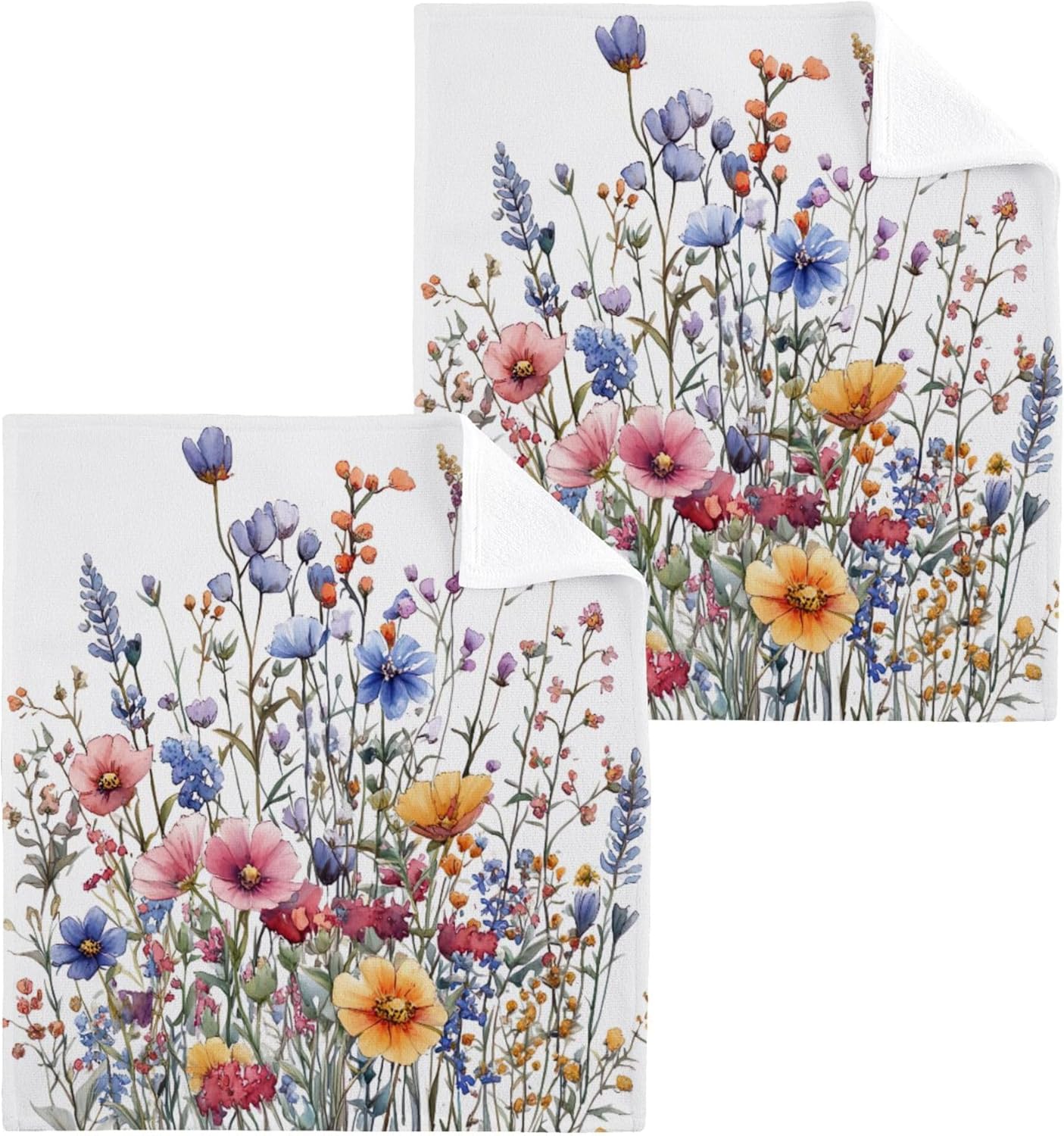 Effortless drying washcloths for face bath and kitchen