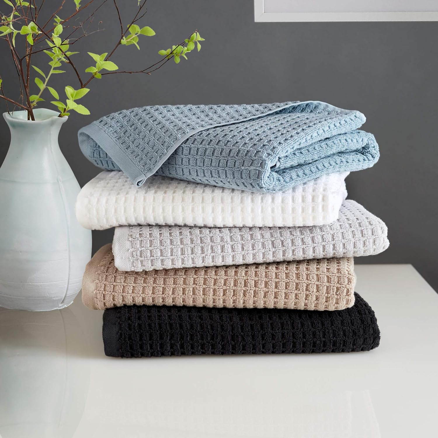 Premium Quick Dry Cotton Towels Set DKNY Home